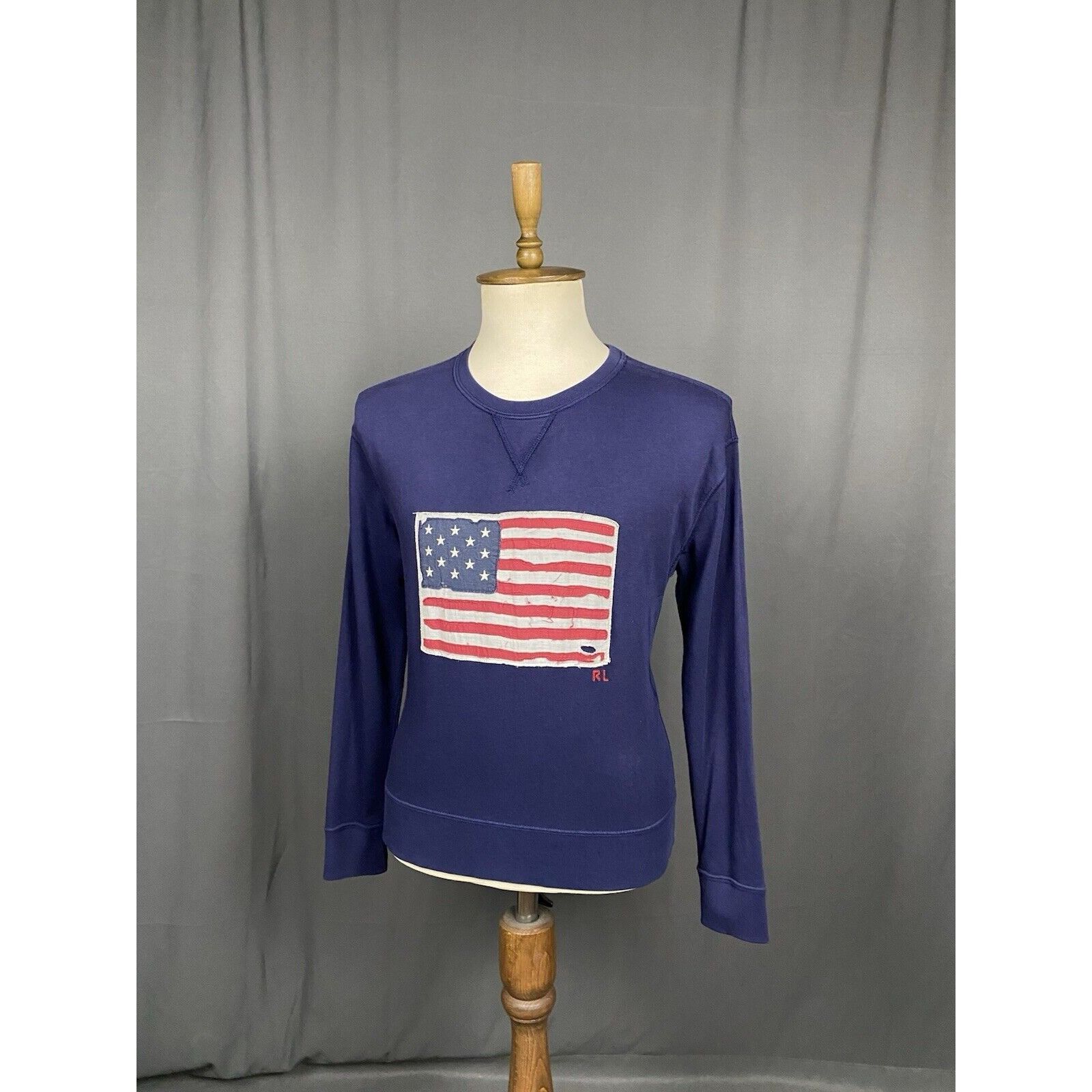 Polo Ralph Lauren Polo Ralph Lauren US FLag Men's Blue Crewneck Sweater Size M Size US M / EU 48-50 / 2 - 4 Thumbnail