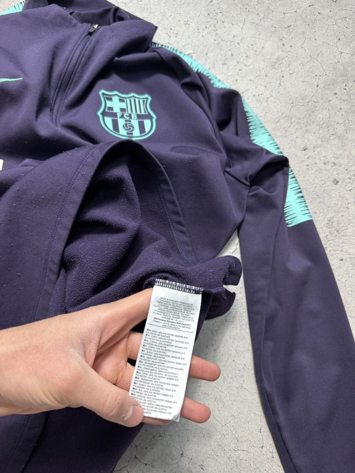 Nike Nike Dri-Fit FC Barcelona Training Jacket 1/4 Zip Track Top Size US L / EU 52-54 / 3 - 8 Thumbnail