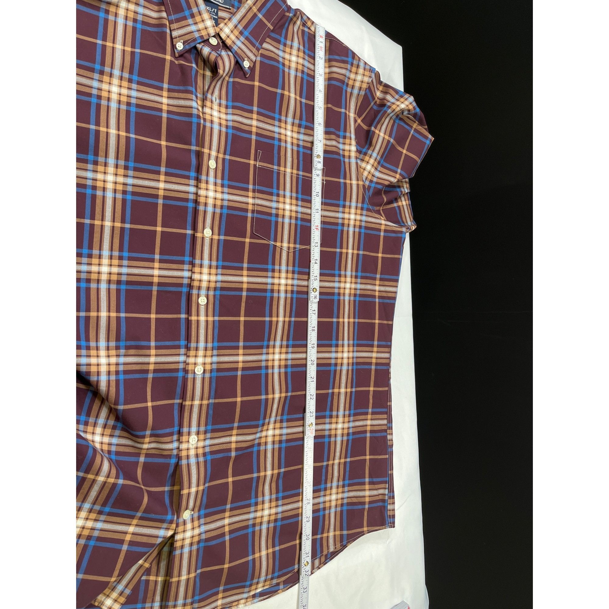 Lands' End Lands End SKU 7608 Mens Button Down Plaid Shirt Size XL Size US XL / EU 56 / 4 - 5 Thumbnail