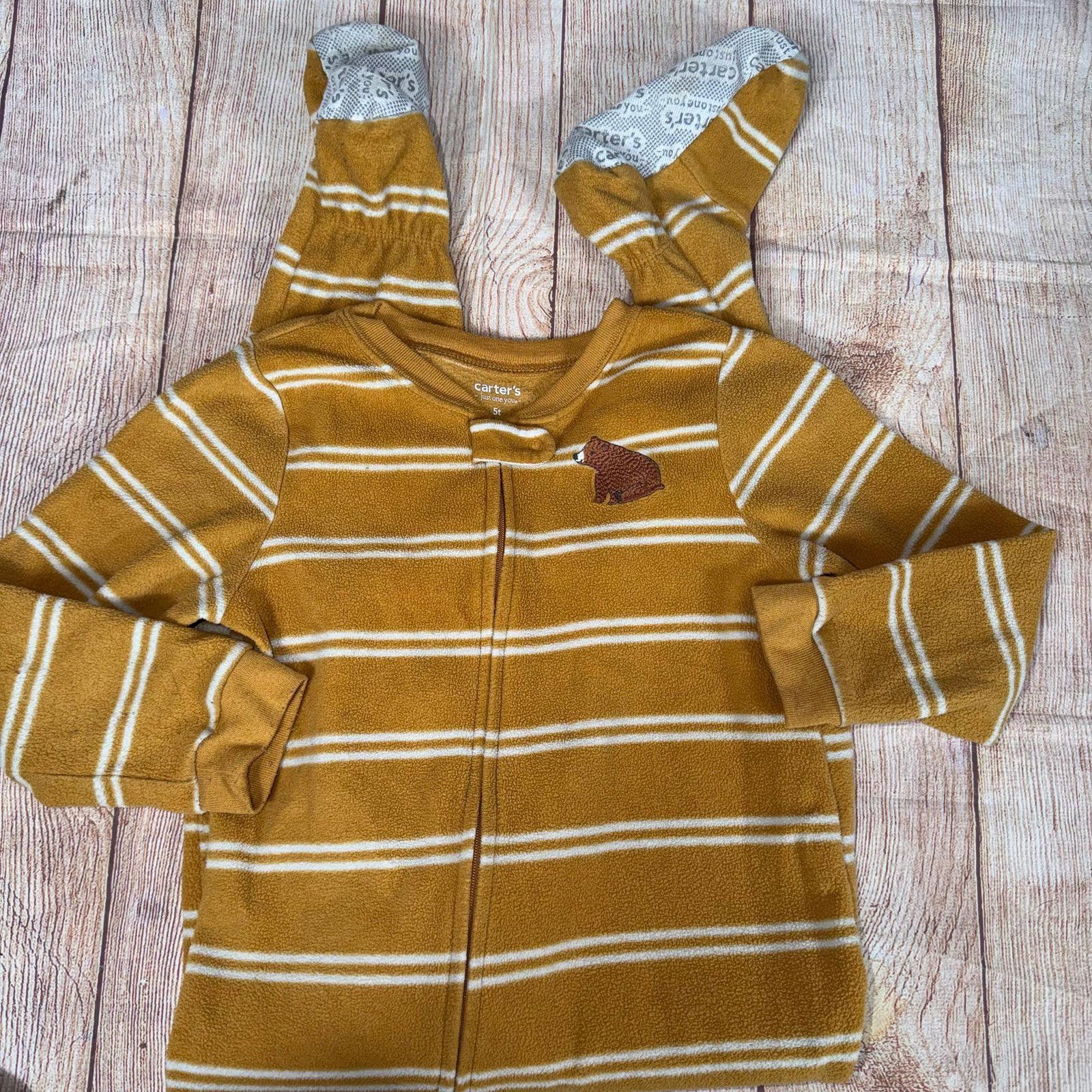 Other 5T Vehicles and Stripes Boys Footed Sleepers Size ONE SIZE - 5 Thumbnail