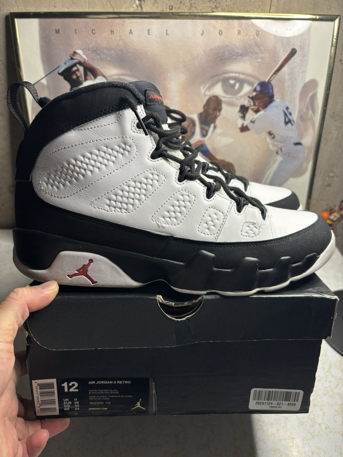 Jordan Brand Air Jordan 9 Retro OG 2016 Space Jam 2016 Size US 12 / EU 45 - 1 Thumbnail
