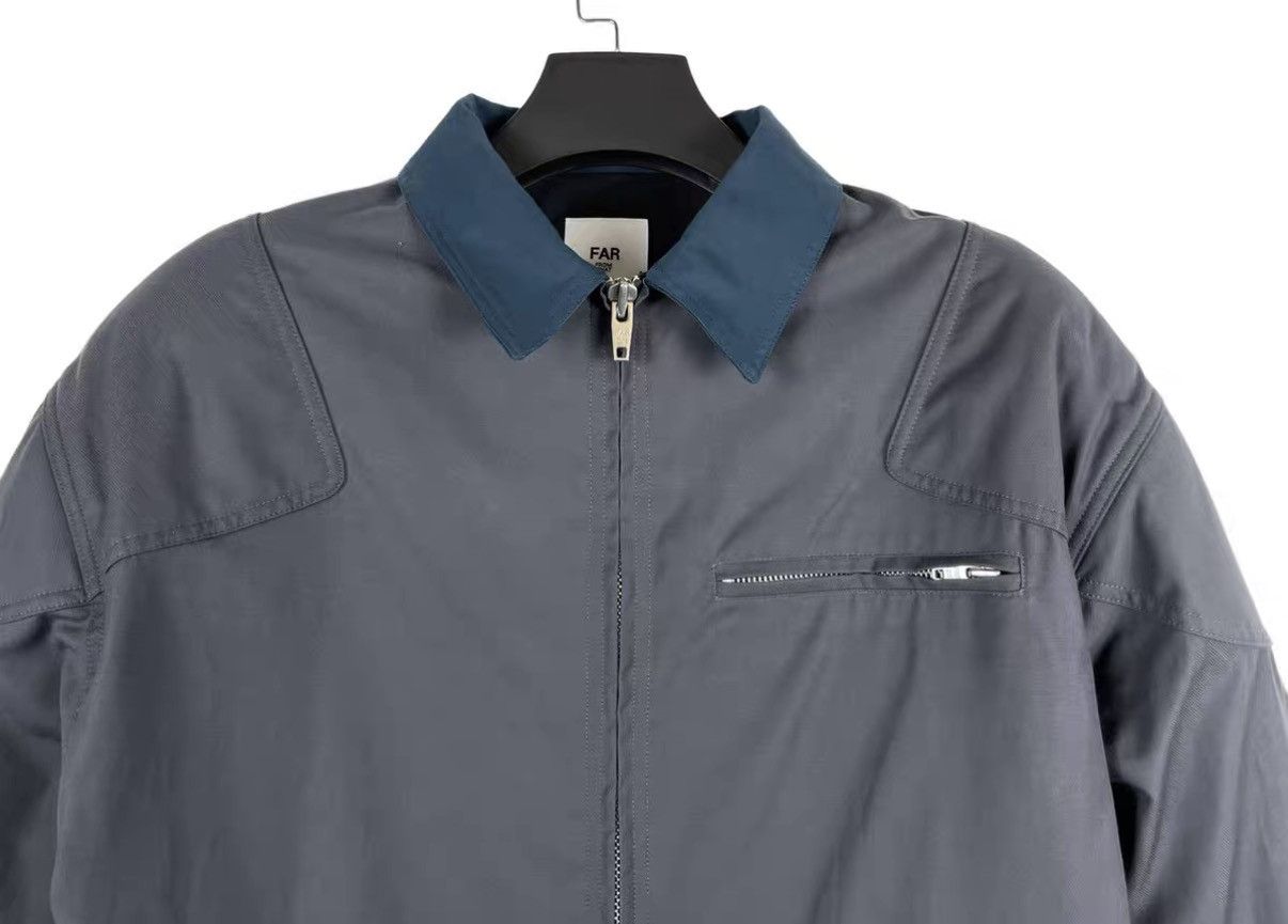 FAR FROM WHAT Far Archive Greyish Nylon Padded Shoulder Cargo Jacket J31 Size US XS / EU 42 / 0 - 3 Thumbnail