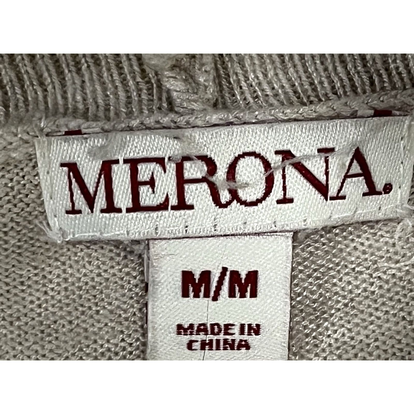 Merona Merona Cardigan Sweater Women Size Medium Tan Long Sleeve Lightweight Size M / US 6-8 / IT 42-44 - 6 Thumbnail