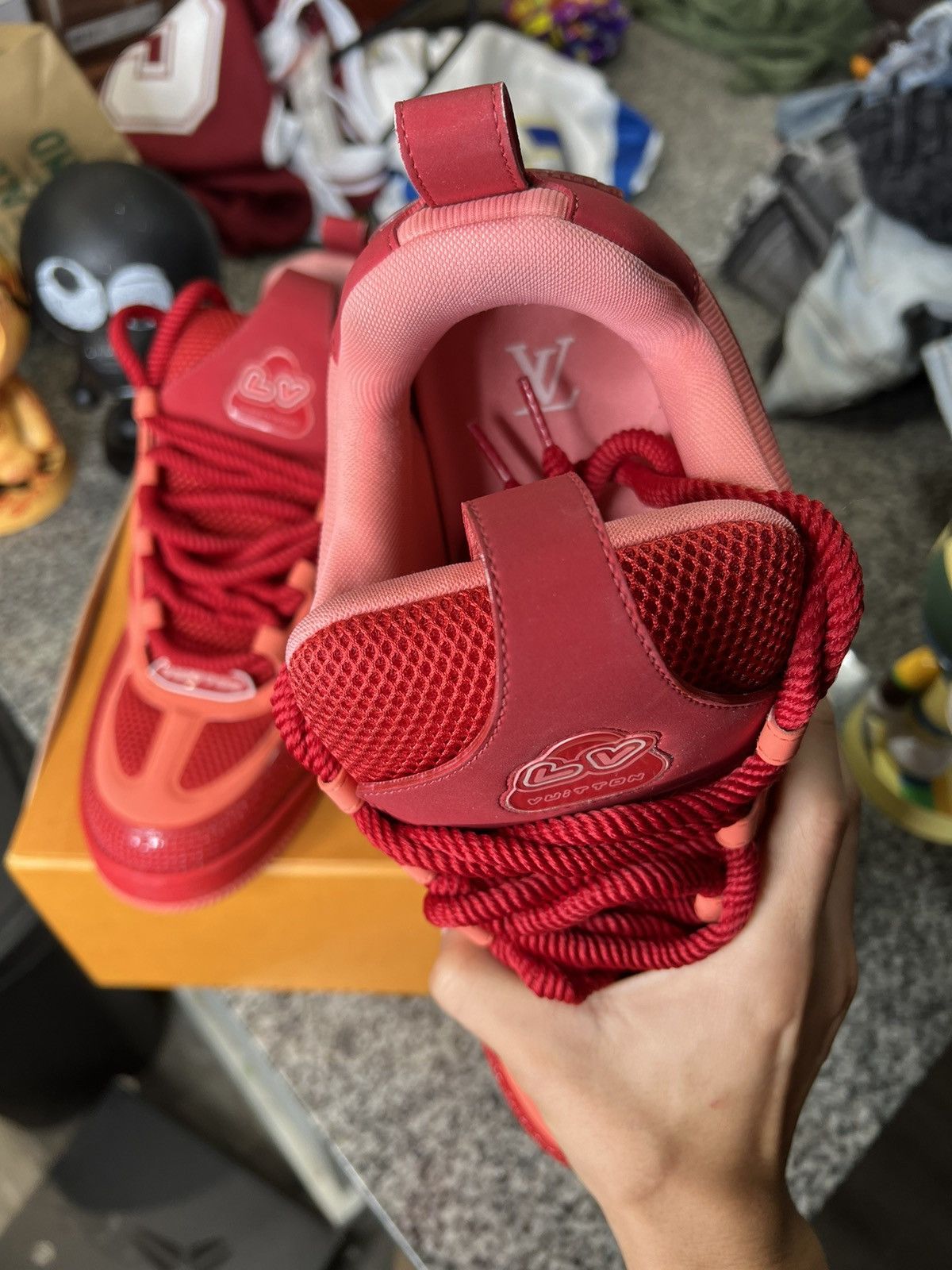 Louis Vuitton Lv Skate Sneaker ‘Red’ Size US 12 / EU 45 - 9 Thumbnail