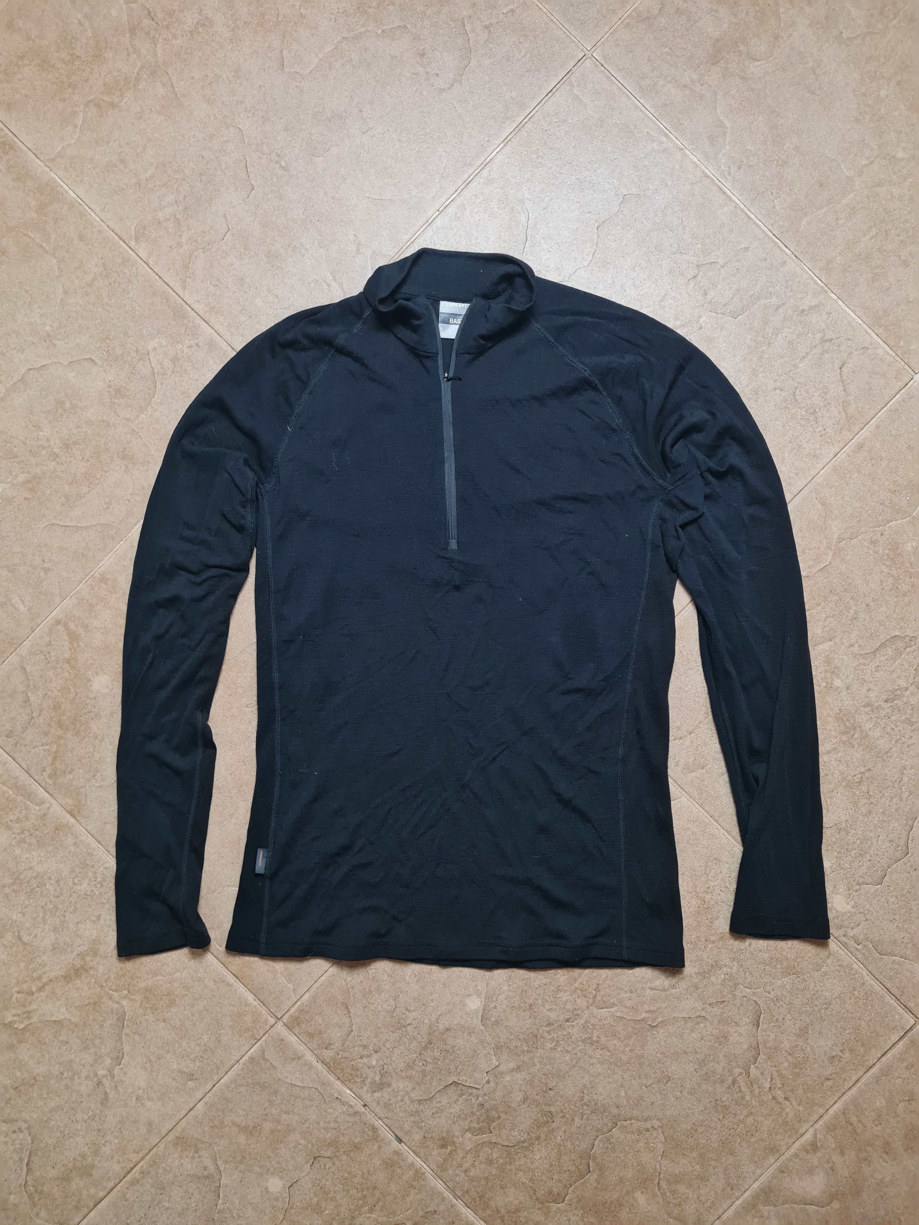 Icebreaker Trekking Icebreaker Wool Elemental Long Sleeve Black Merino Size US L / EU 52-54 / 3 - 1 Thumbnail