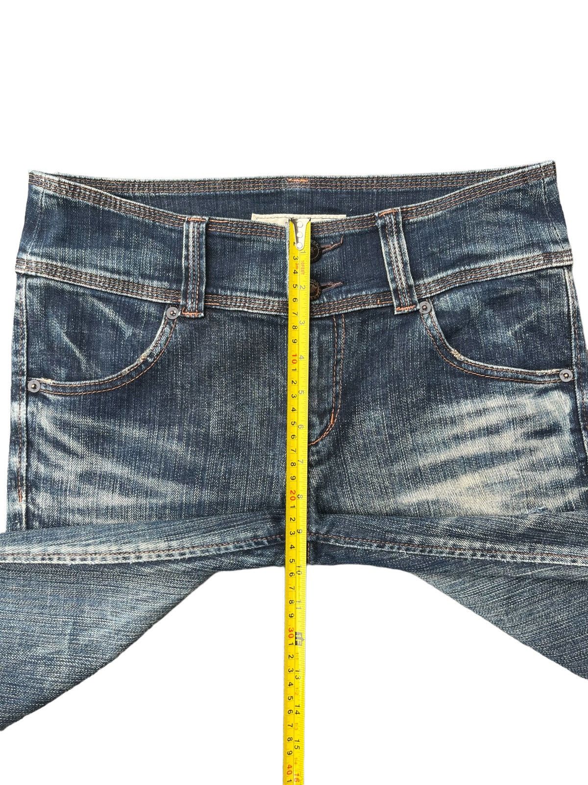 If Six Was Nine Vintage Japanese Brand Brappers Mud Washed Faded Flare Jeans Size US 30 / EU 46 - 14 Thumbnail
