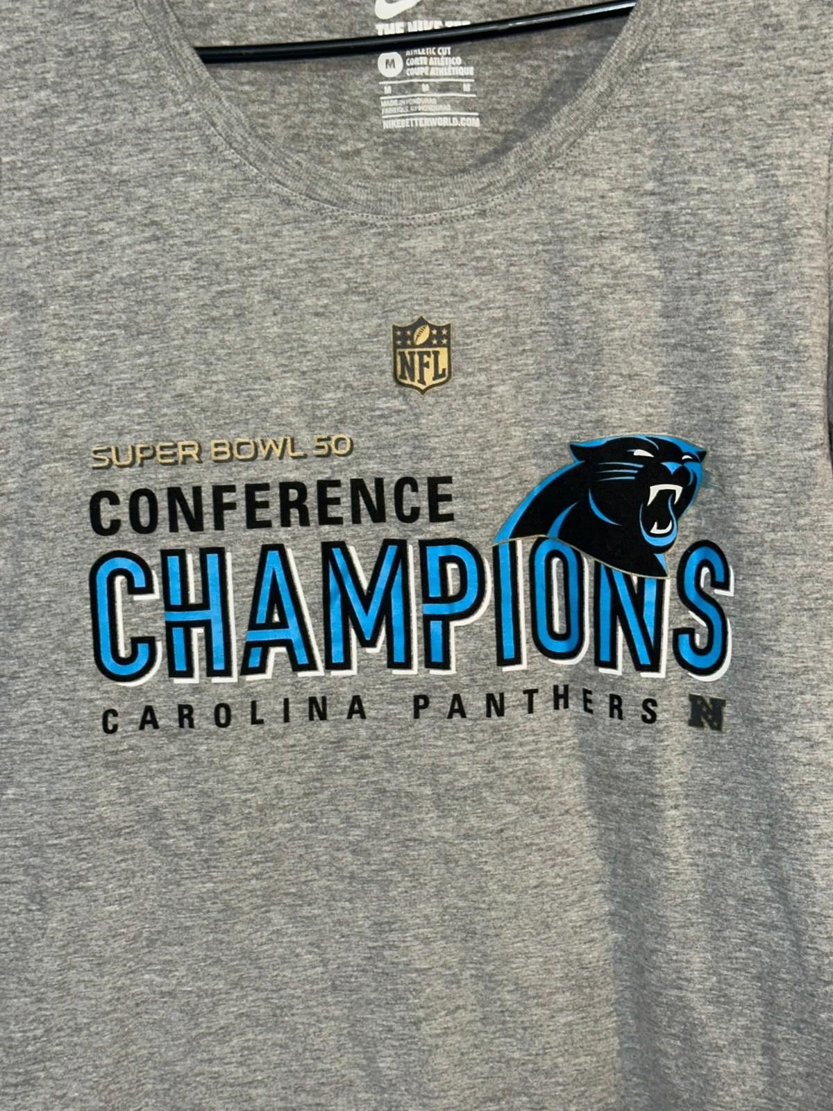 Nike Nike Carolina Panthers Super Bowl 50 NFL Conference Champs M Size M / US 6-8 / IT 42-44 - 3 Thumbnail