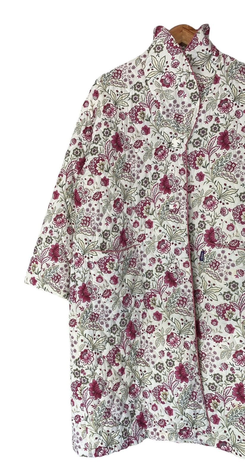 Liberty LIBERTY Quilted Cardigan Button Jacket Floral (L) Size L / US 10 / IT 46 - 4 Thumbnail