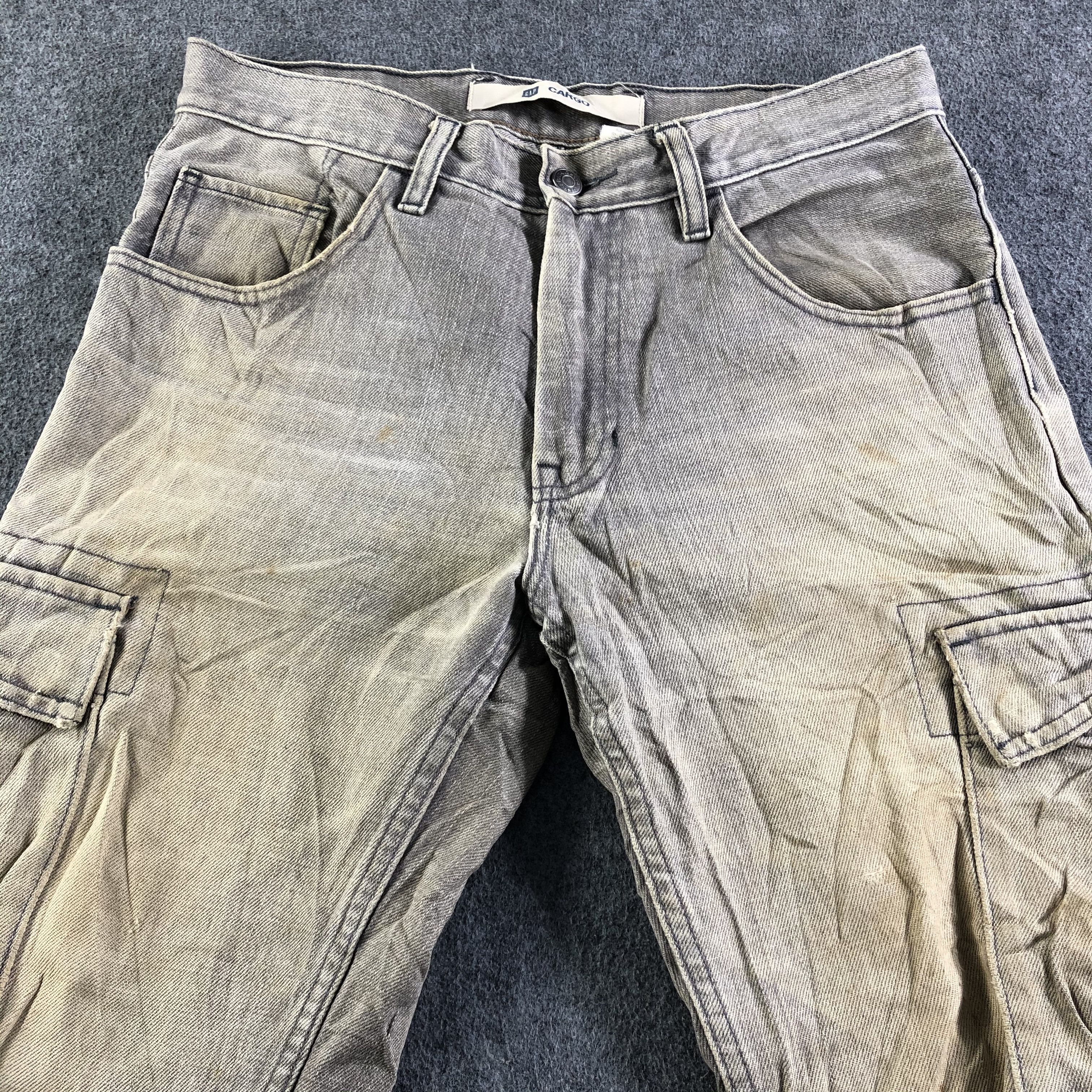 Gap × Vintage Vintage Distress Gap Cargo Jeans-J3747 Size US 33 - 3 Thumbnail