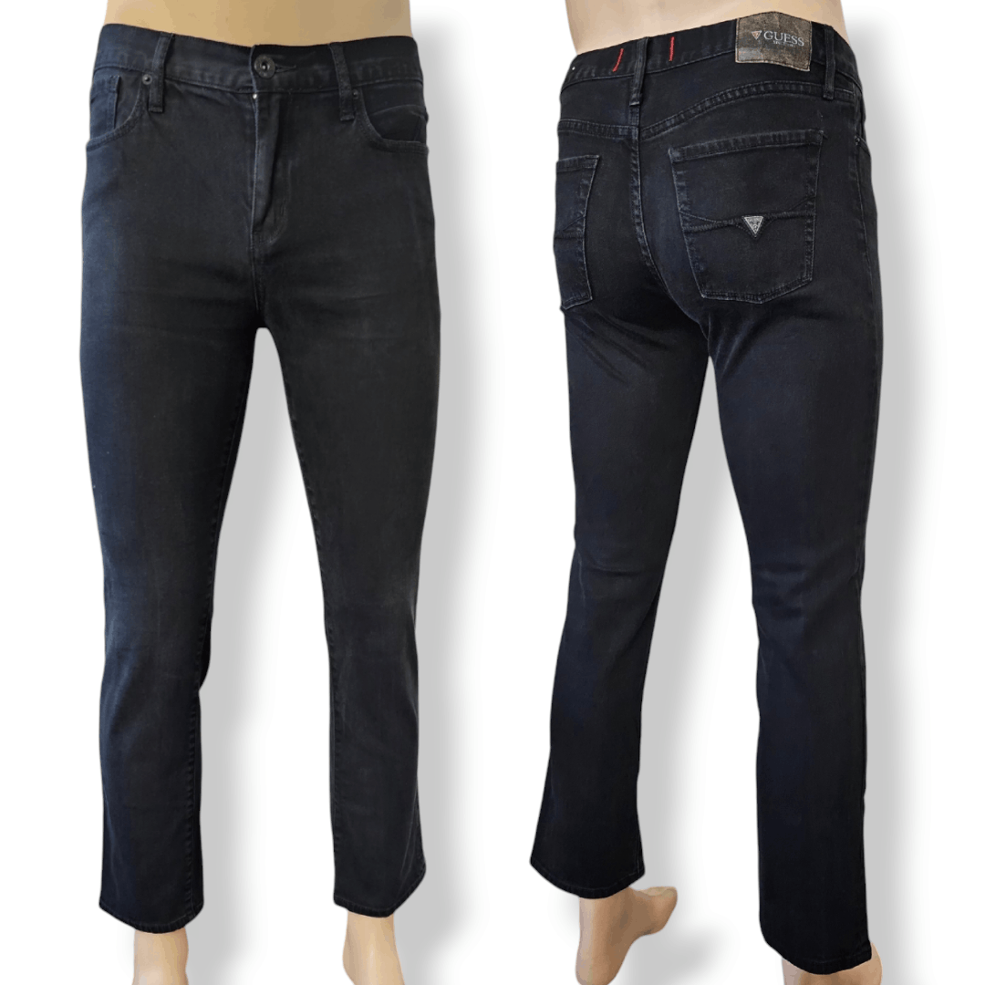 Guess GUESS Black Slim Straight Del Mar Fit Jeans Size 33x32 Size US 33 - 1 Thumbnail