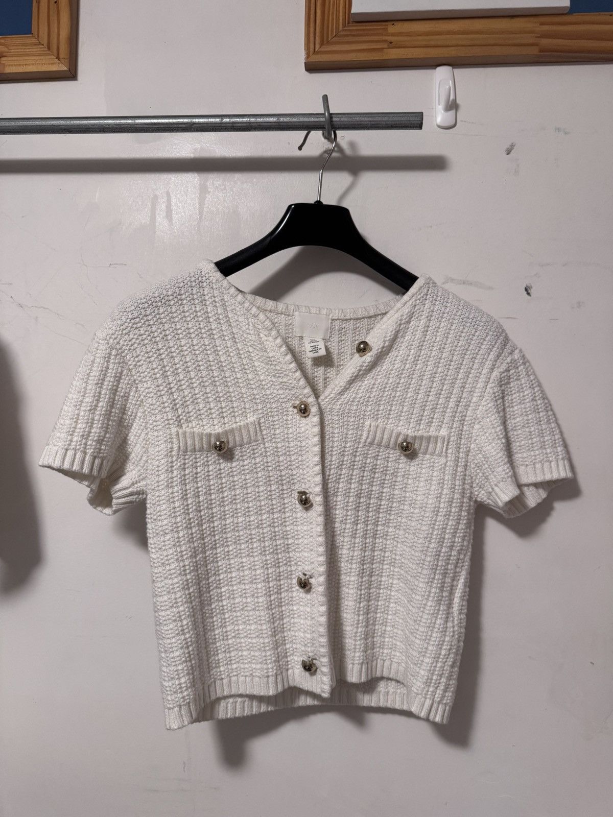 H&M STRUCTURED-KNIT CARDIGAN Size S / US 4 / IT 40 - 1 Thumbnail
