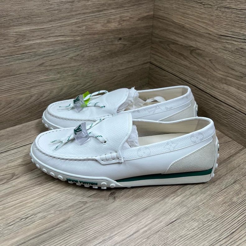 Louis Vuitton Louis Vuitton Racer White Peas Loafers shoes Size US 9.5 / EU 42-43 - 4 Thumbnail