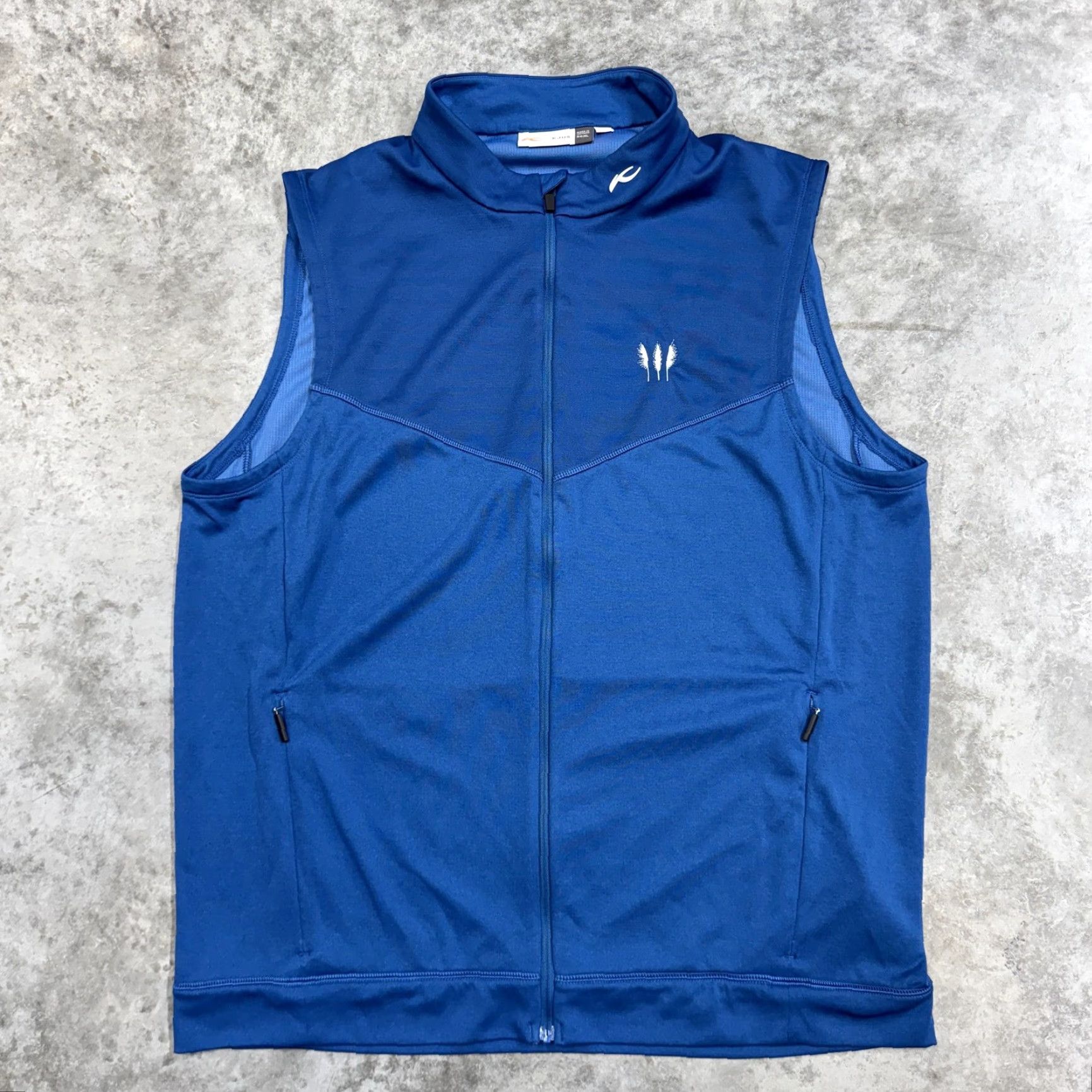 KJUS KJUS Vest Mens XL Blue Full Zip Golf Performance Sleeveless UPF 50+ Athletic Size US XL / EU 56 / 4 - 2 Thumbnail