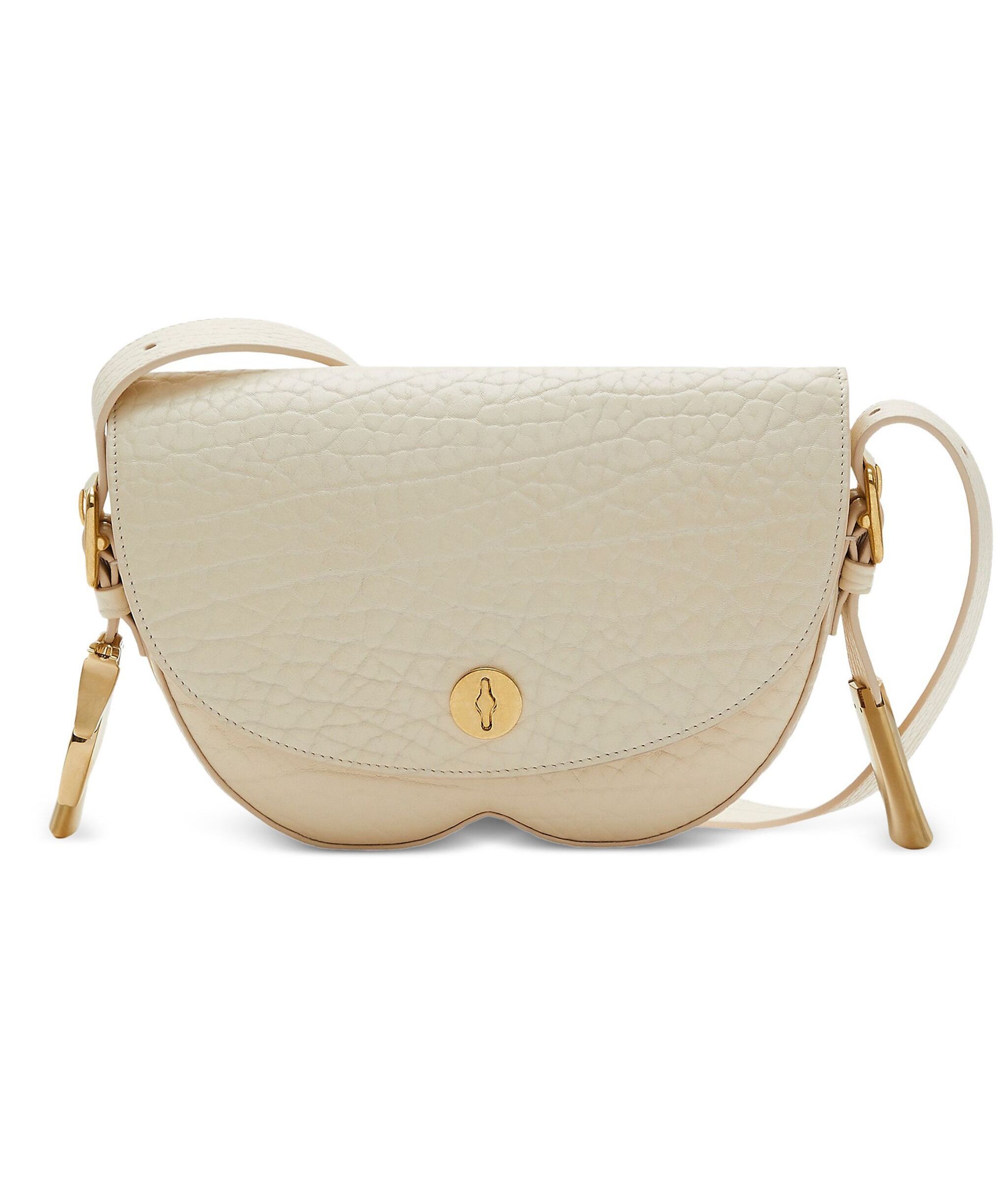 Burberry Chess Small Ecru Leather Crossbody Bag Daniel Lee in White, Women's