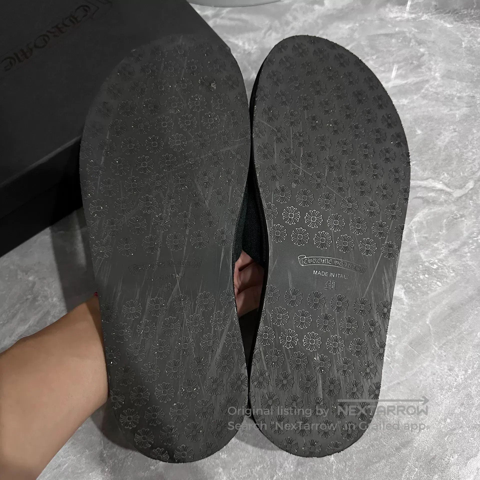 Chrome Hearts Chrome Hearts Black Cotton Hotel Slippers. Size US 9.5 / EU 42-43 - 5 Thumbnail