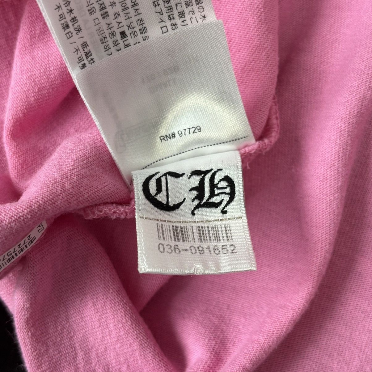 Chrome Hearts Chrome Hearts Pink Scroll Logo Tee Size Small Size US S / EU 44-46 / 1 - 7 Thumbnail