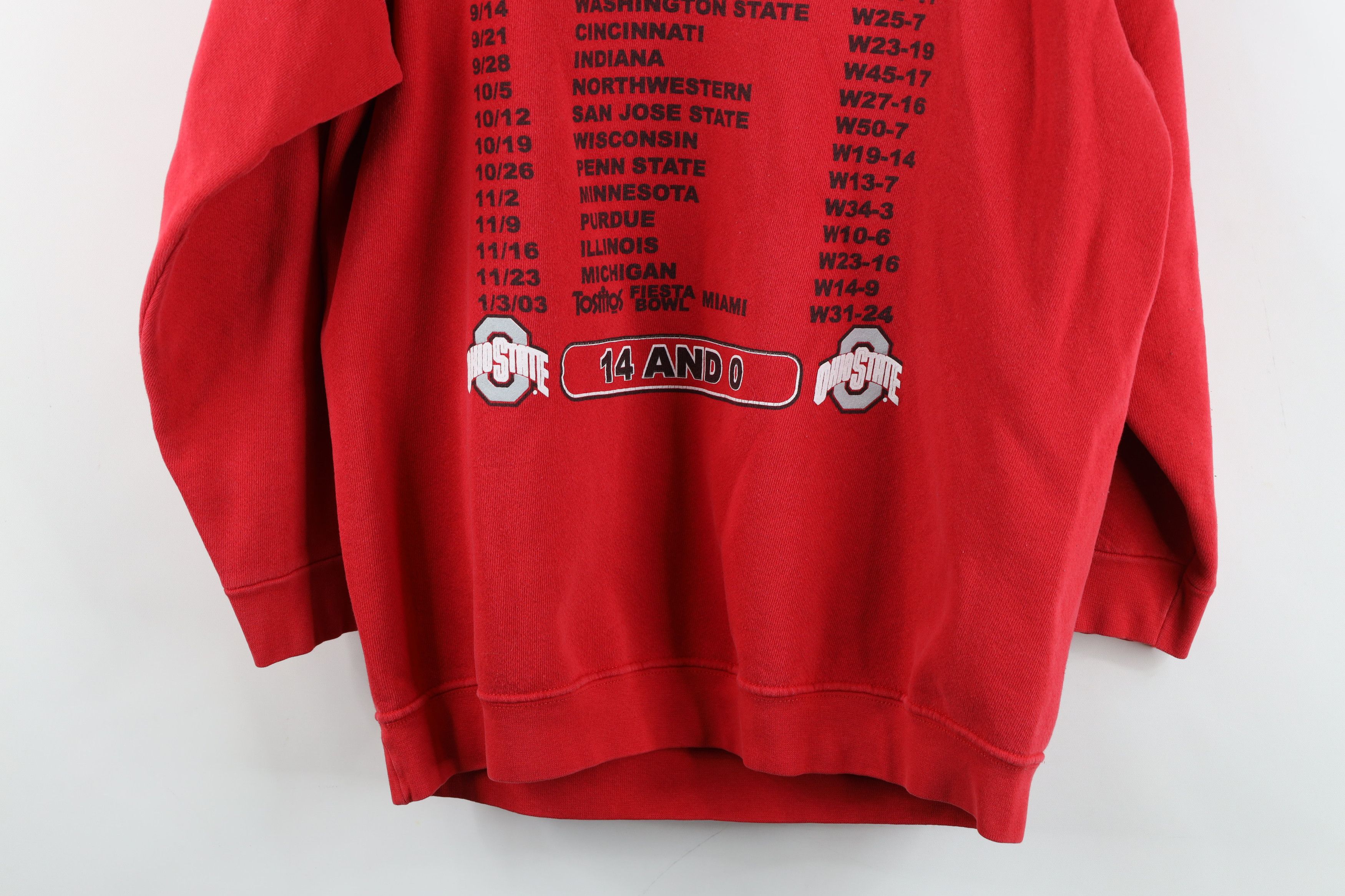 Vintage Vintage Champs Ohio State University Football Sweatshirt Red Size M / US 6-8 / IT 42-44 - 16 Thumbnail