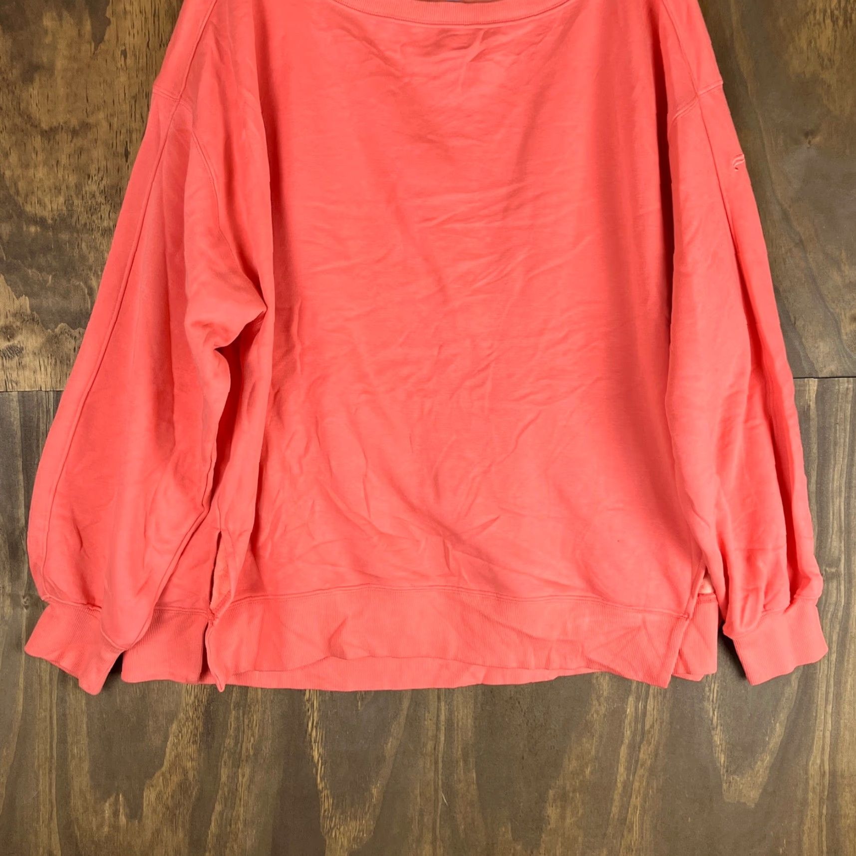 Fabletics Fabletics Womens Sweater Crew Neck Coral St Tropez Cozy Fleece Cotton Blend XL Pullover Knit Relaxed Warmth Size XL / US 12-14 / IT 48-50 - 3 Thumbnail