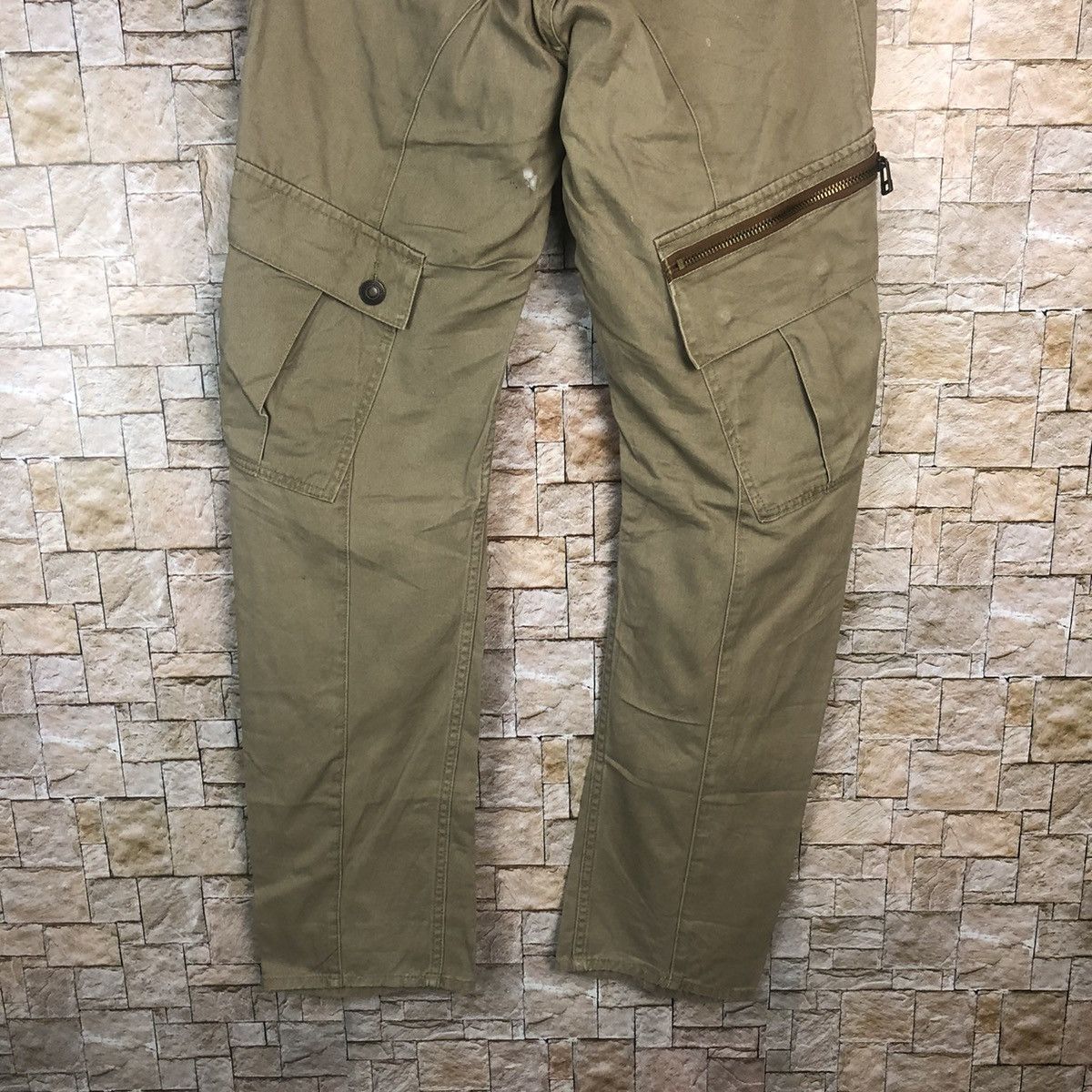 Japanese Brand Dominate japan utility Brown Cargo Multipocket Pants #A365 Size US 31 - 18 Thumbnail