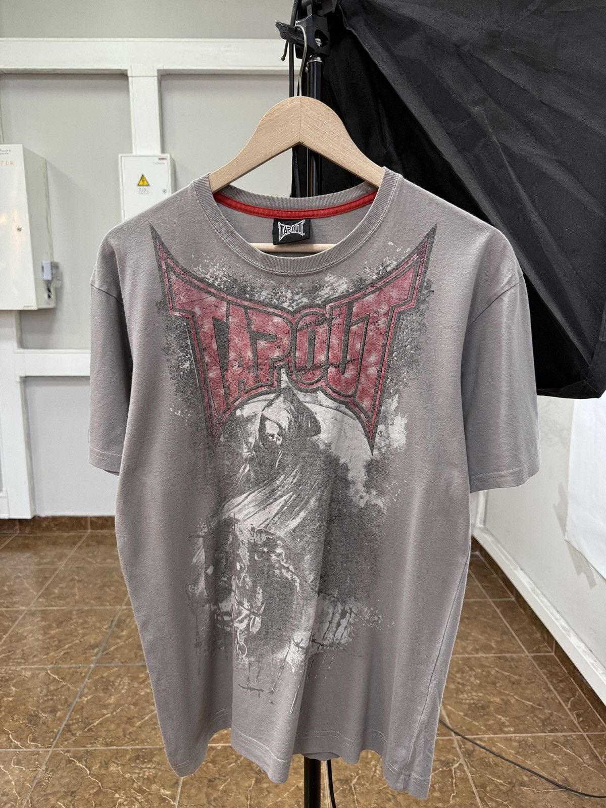 Tapout 🇺🇸💀 Tapout Grim Reaper T-Shirt MMA Fight Y2K Affliction Style Size US M / EU 48-50 / 2 - 1 Thumbnail