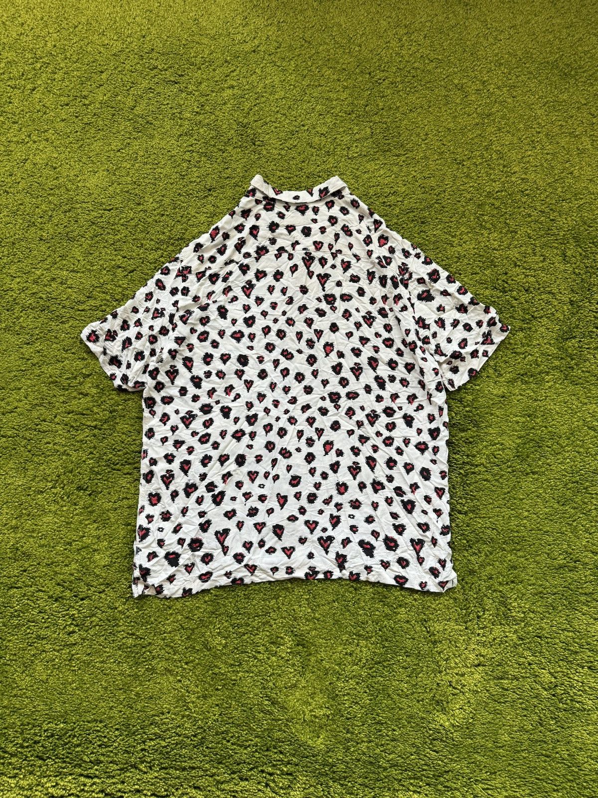 Allsaints × Designer AllSaints avant garde hearth pattern camp collar shirt Size US M / EU 48-50 / 2 - 7 Thumbnail