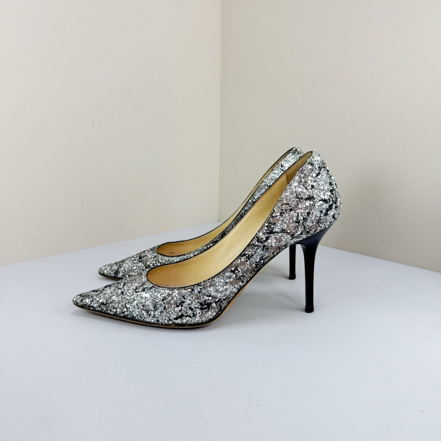 Jimmy Choo Jimmy Choo Sequin High Heels Size US 4 / IT 34 - 1 Thumbnail