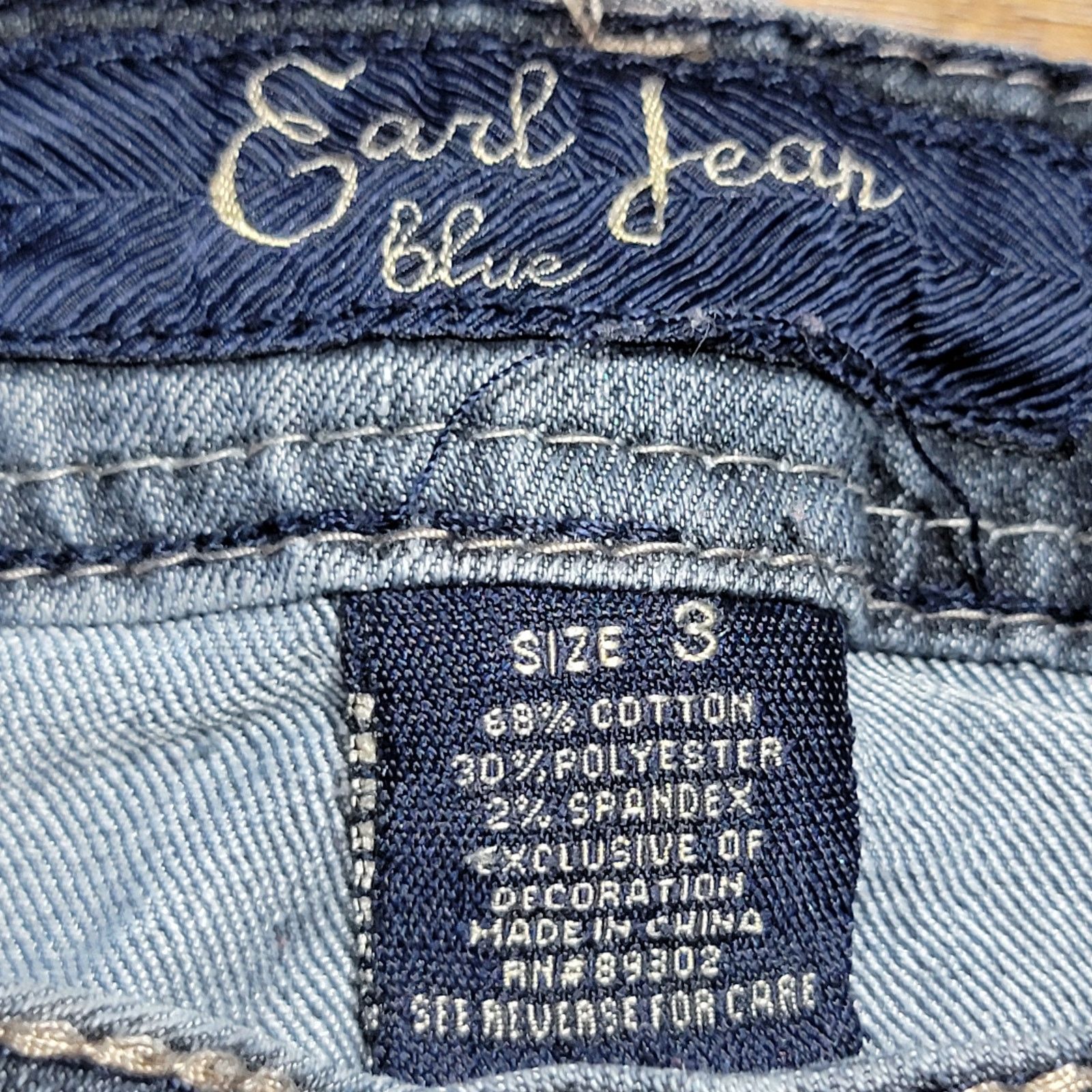 Earl Jeans Earl Jean Straight Jeans Flap Back Pockets - Size Junior 3 Size 28" / US 6 / IT 42 - 6 Thumbnail