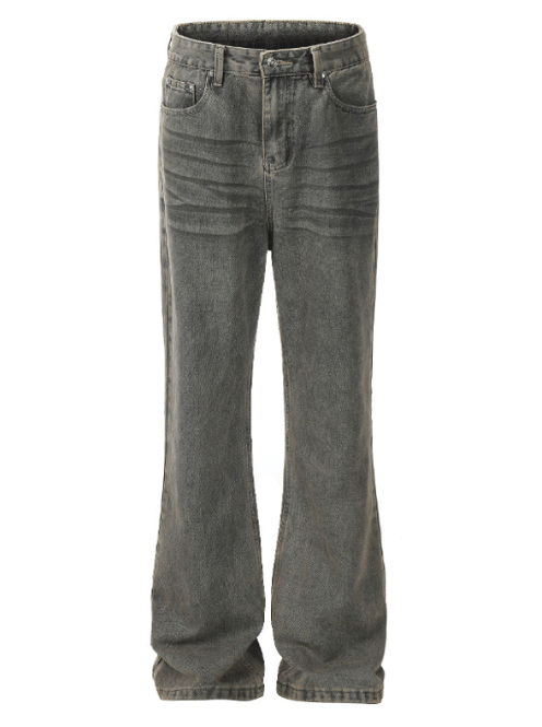 Japanese Brand × Jean Washed distressed all-match loose straight bootcut jeans Size US 32 / EU 48 - 5 Thumbnail