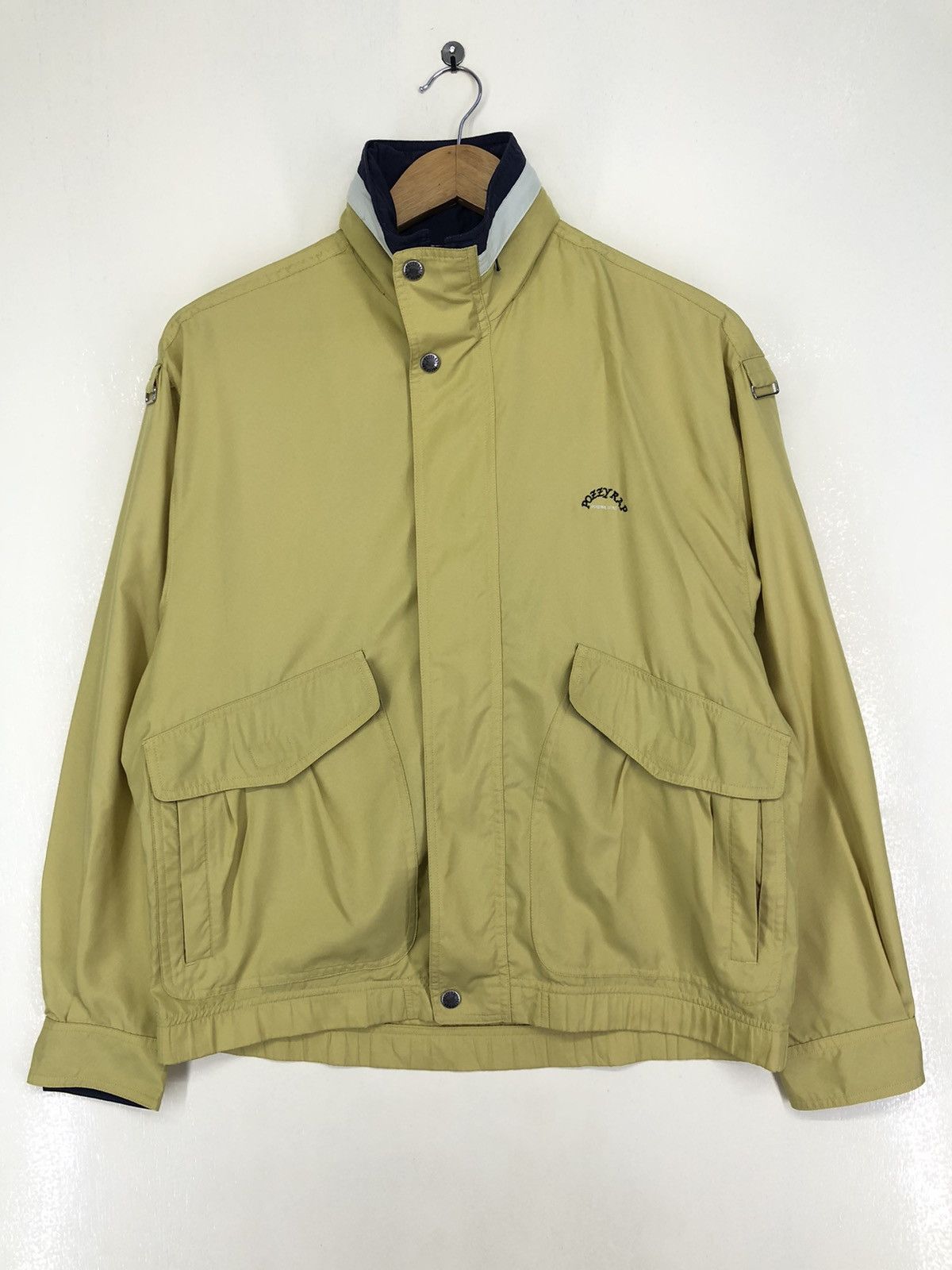 image of Vintage Pozzy Rap Windbreaker Jacket in Yellow, Men's (Size Medium)