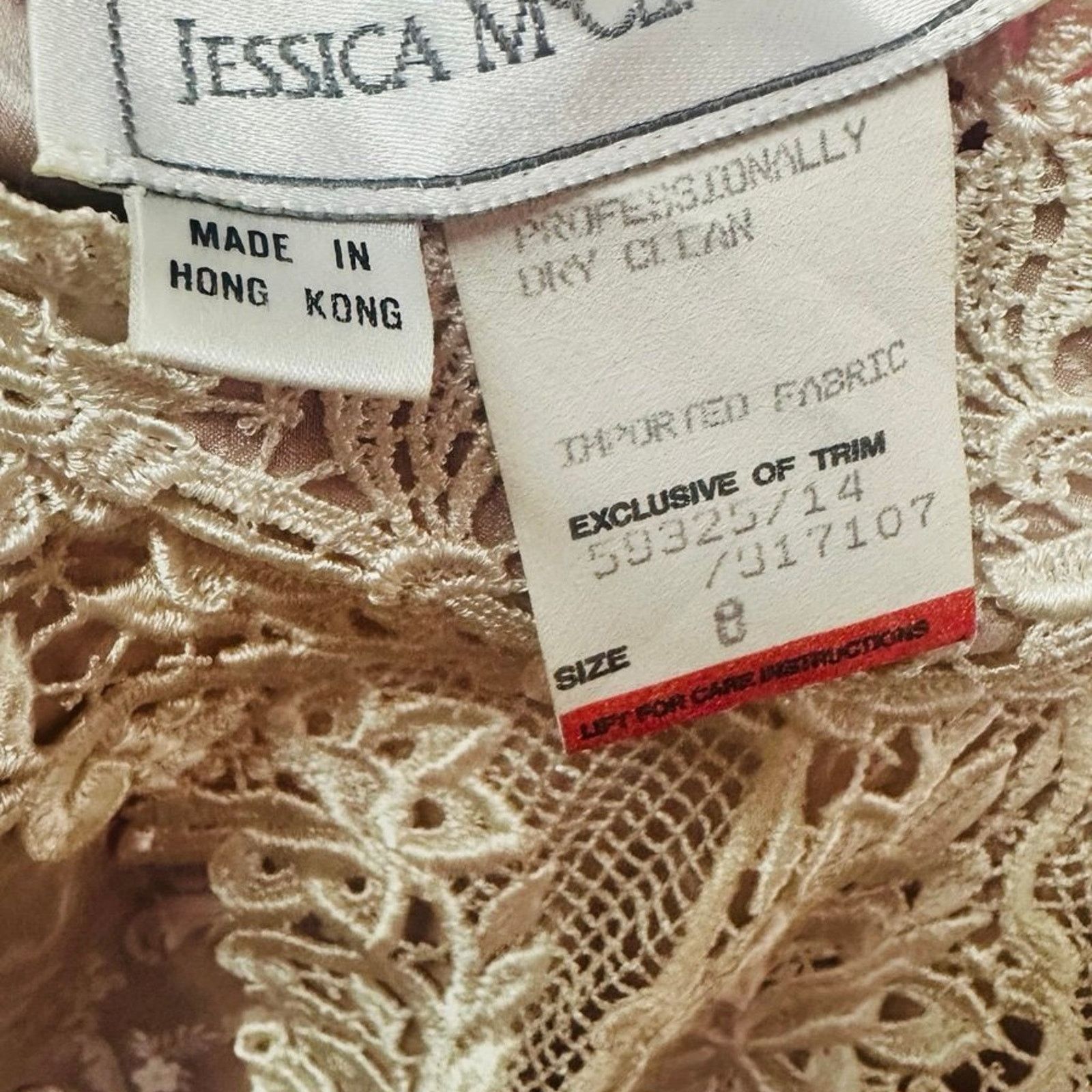 Jessica McClintock Vintage Jessica McClintock Victorian Lace Gown –Size 8 Size M / US 6-8 / IT 42-44 - 10 Thumbnail