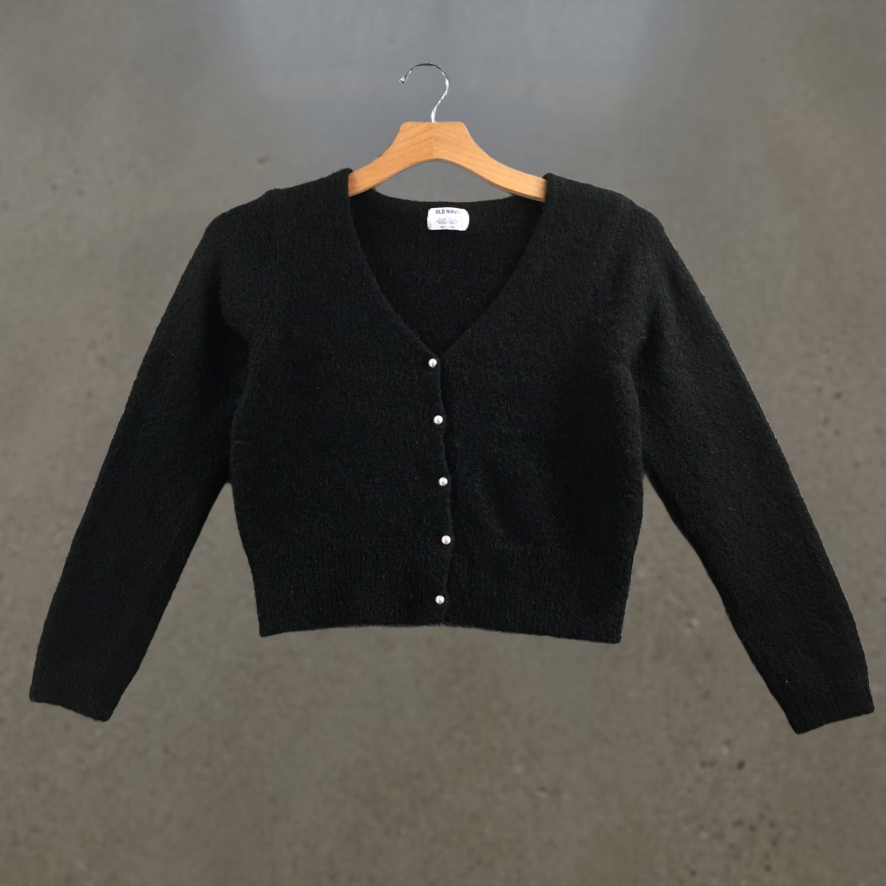 Old Navy Old Navy Cardigan Womens Large Black V-Neck Button Down Knit Button Up NEW Shirt Womens L Black V-Neck Cardigan Size L / US 10 / IT 46 - 1 Thumbnail