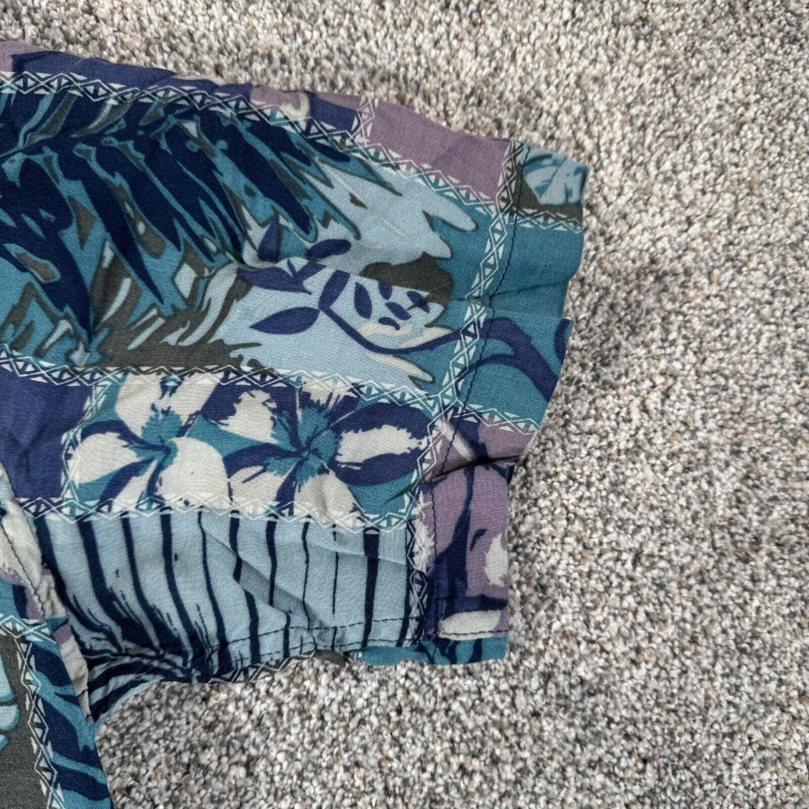 Other TropiCool Hawaiian Shirt Mens Medium Patchwork Boho Floral Size US M / EU 48-50 / 2 - 2 Thumbnail