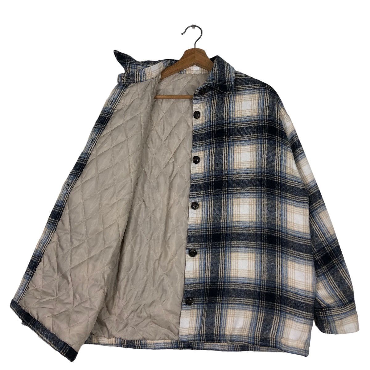 Japanese Brand Vtg Wool Flannel Jacket Worker Lunacion Issey Miyake Tartan Size US L / EU 52-54 / 3 - 9 Thumbnail