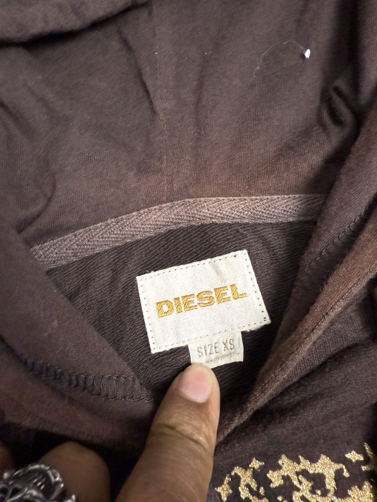 Diesel DIESEL FEDED STUDED STYLE HOODIE Size US M / EU 48-50 / 2 - 7 Thumbnail