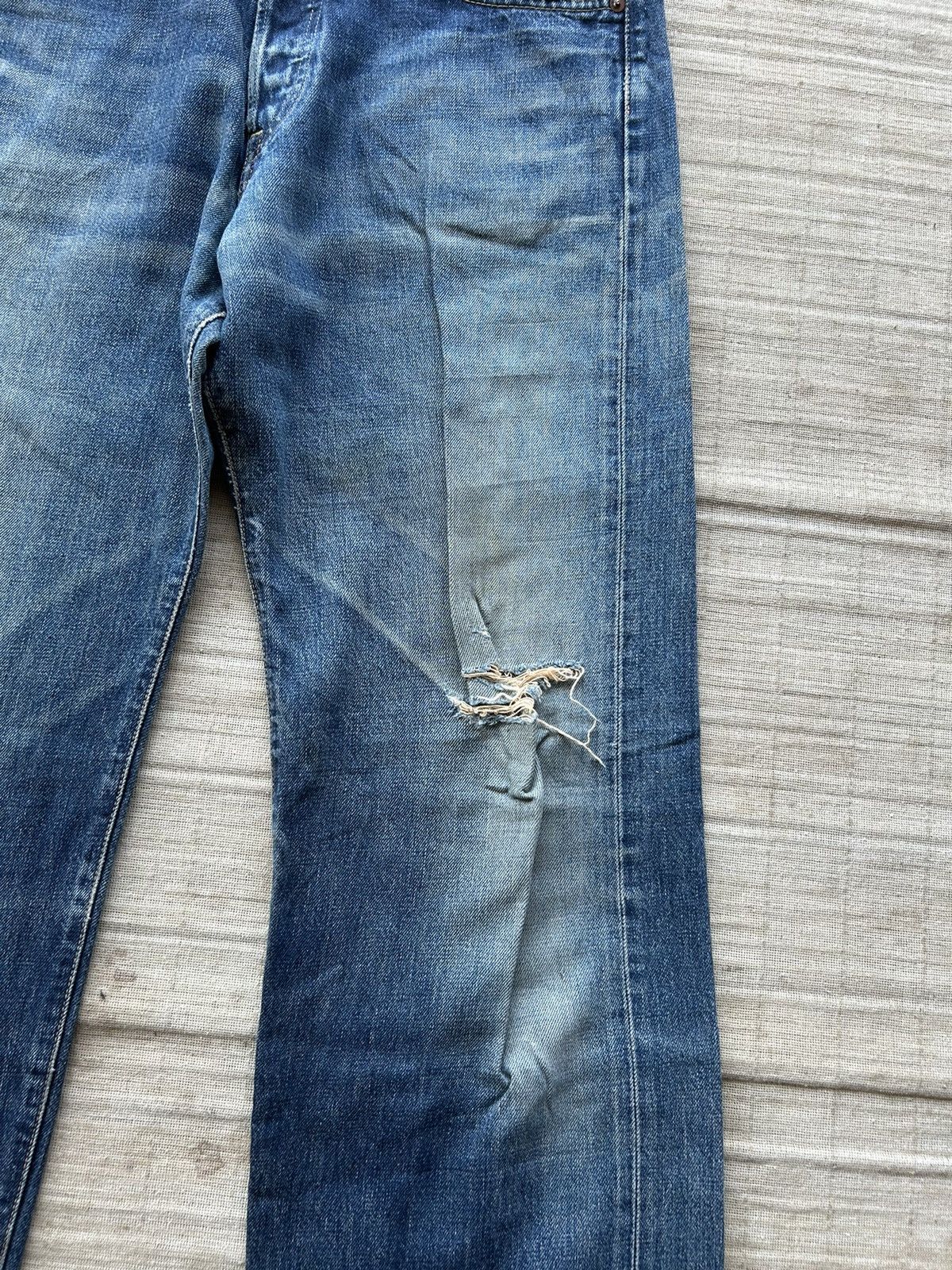 Edwin × Japanese Brand Vintage Edwin Selvedge Distressed Denim Size US 33 - 5 Thumbnail