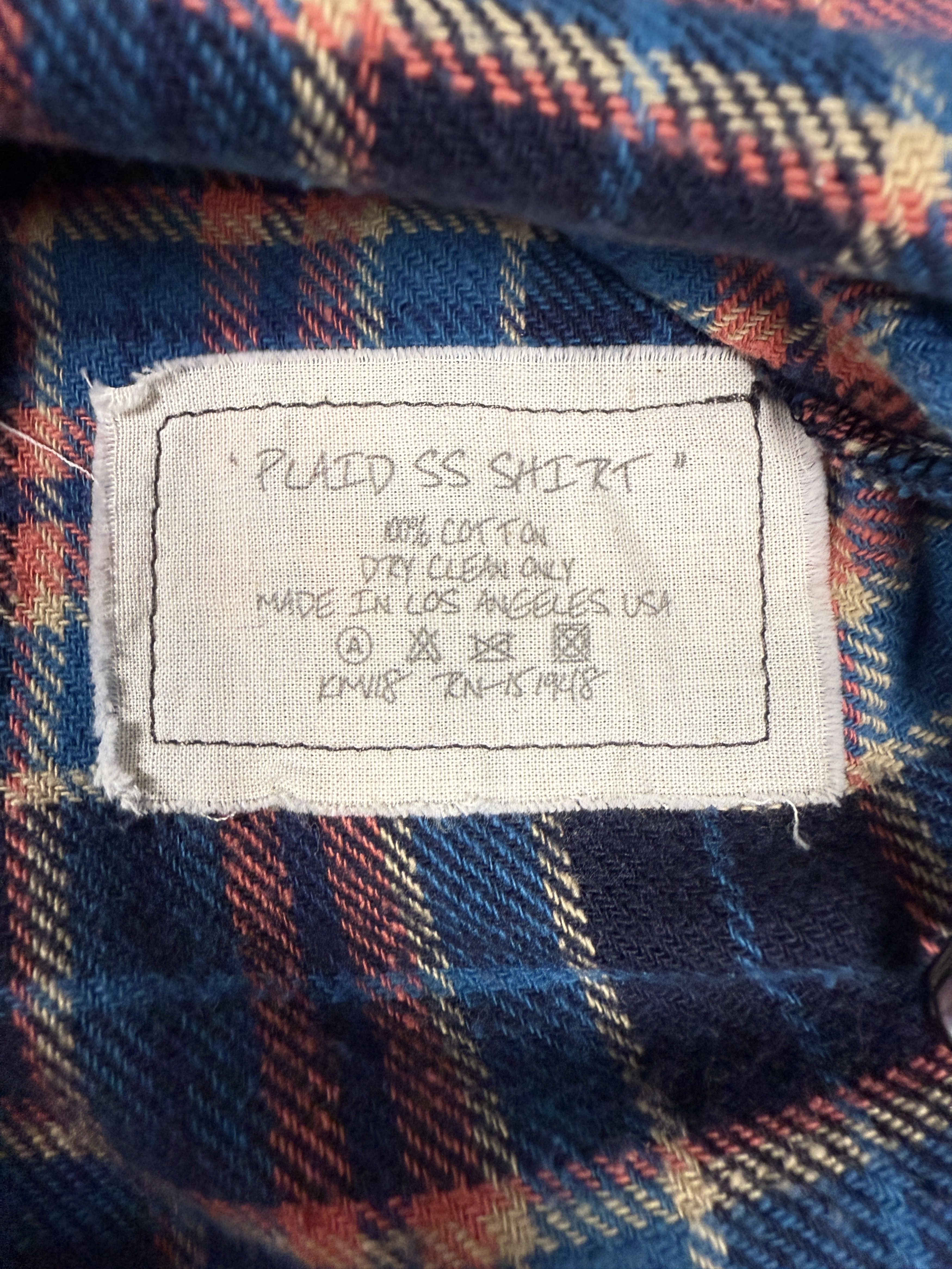 Greg Lauren $795 Greg Lauren Plaid Short Sleeve Shirt Size US XL / EU 56 / 4 - 7 Thumbnail