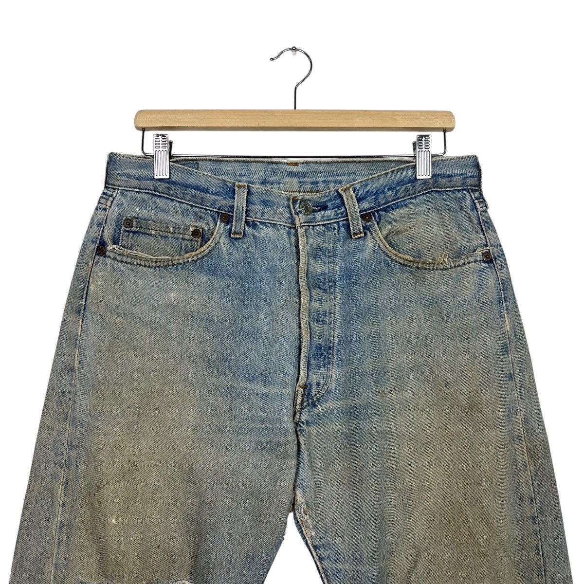 Levi's Vintage 90s Levis Distressed Denim Jeans Size US 32 / EU 48 - 2 Thumbnail