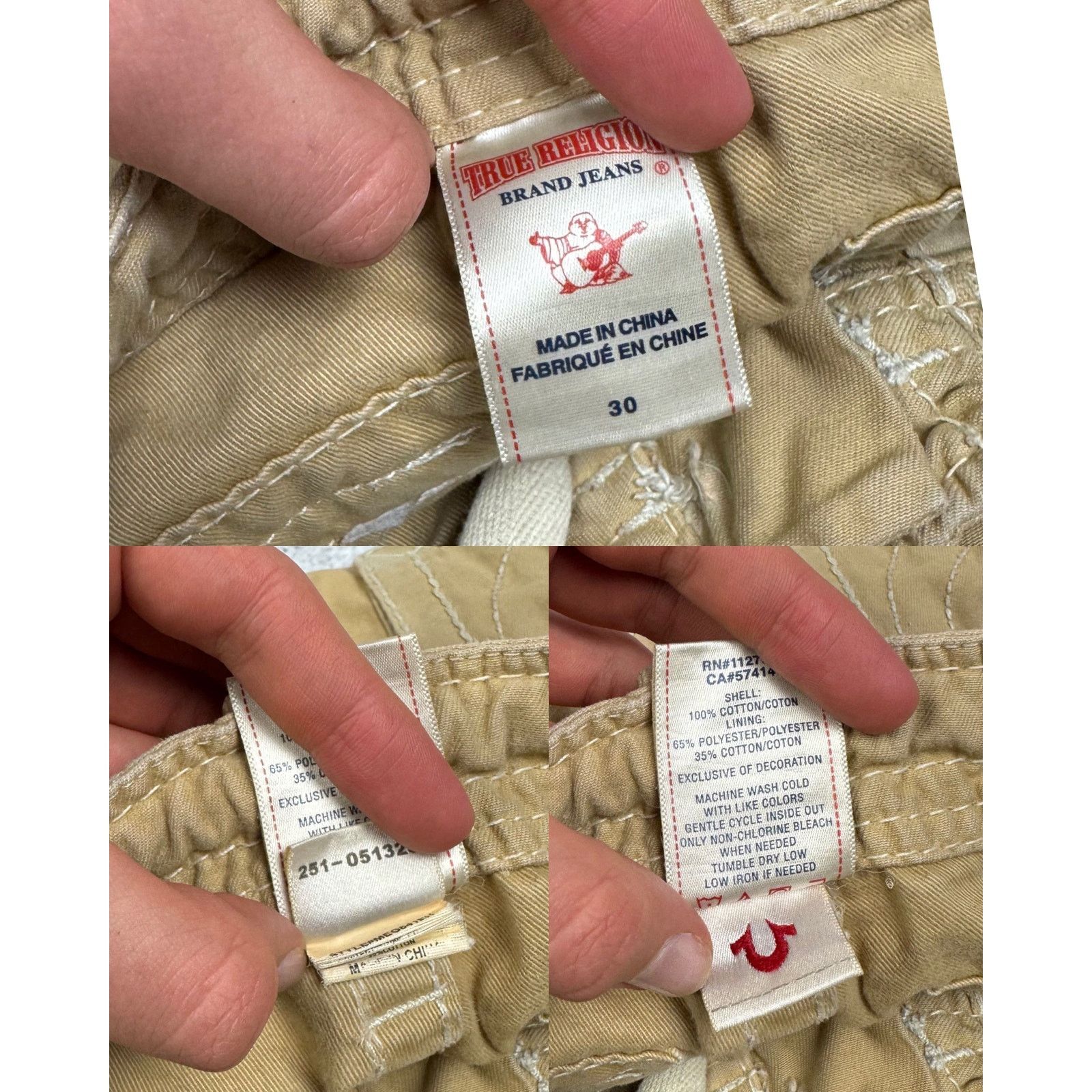 True Religion True Religion Men Beige Cotton Outdoor Hiking Cargo Short 30 Size US 30 / EU 46 - 4 Thumbnail
