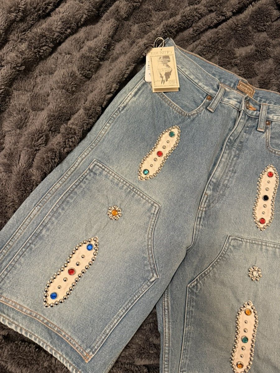 Kapital Kapital denim stud shorts Size US 32 / EU 48 - 1 Thumbnail