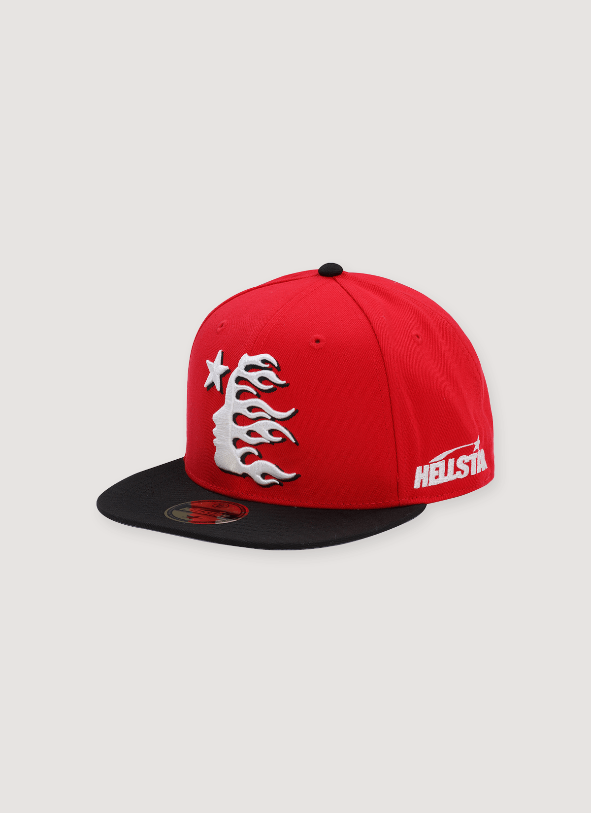 HELLSTAR Baseball Fitted Hat Red Black Size ONE SIZE - 1 Thumbnail