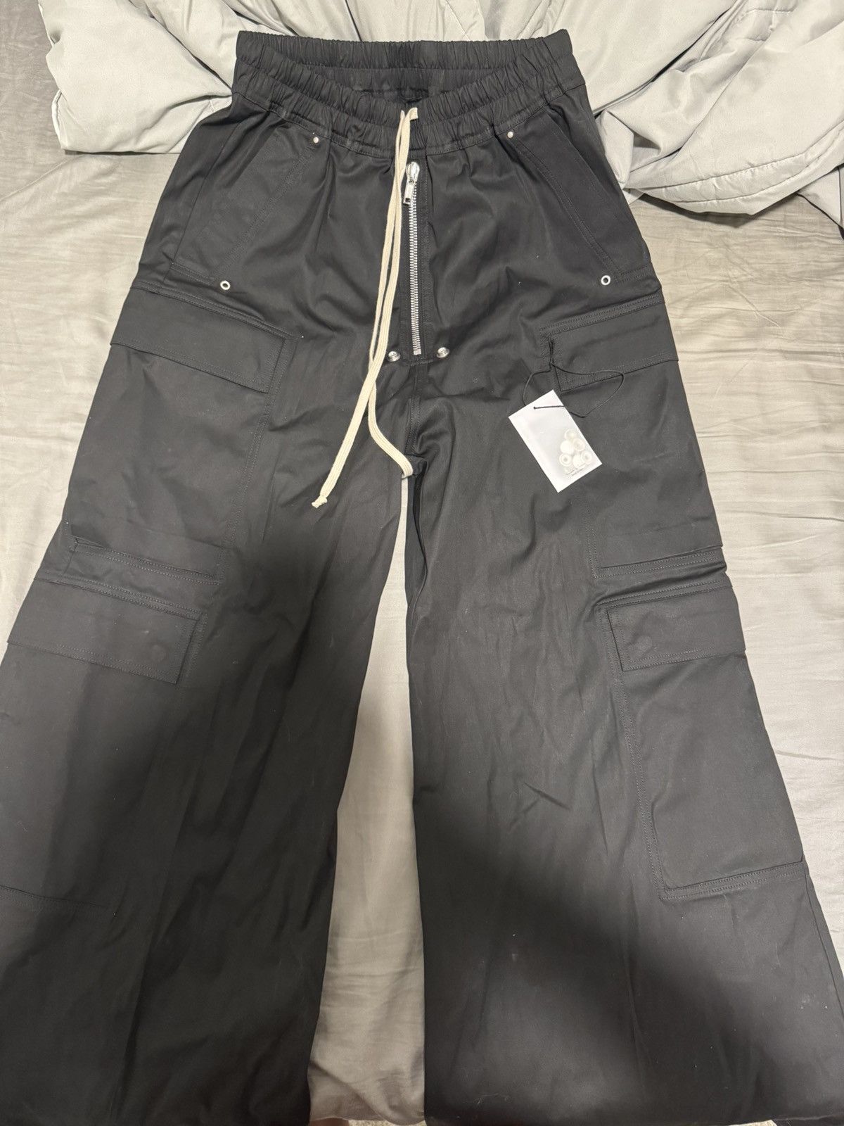 Rick Owens FW24 Porterville Cargo Belas Pants Black