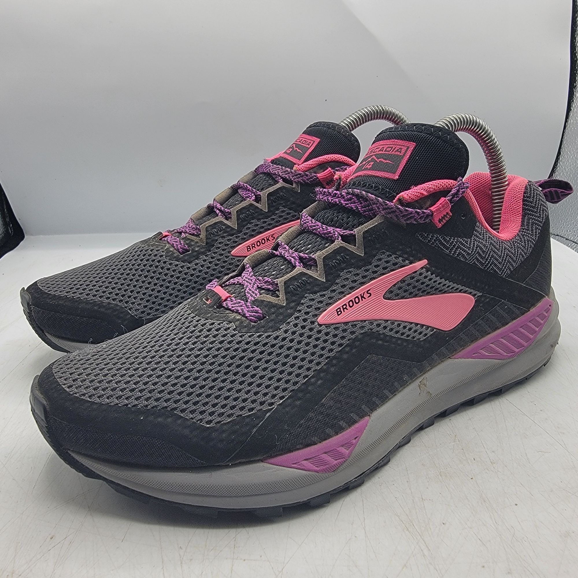 Brooks Brooks Cascadia 14 Womens 8 Black Pink Athletic Shoes Hiking Size US 8 / IT 38 - 3 Thumbnail