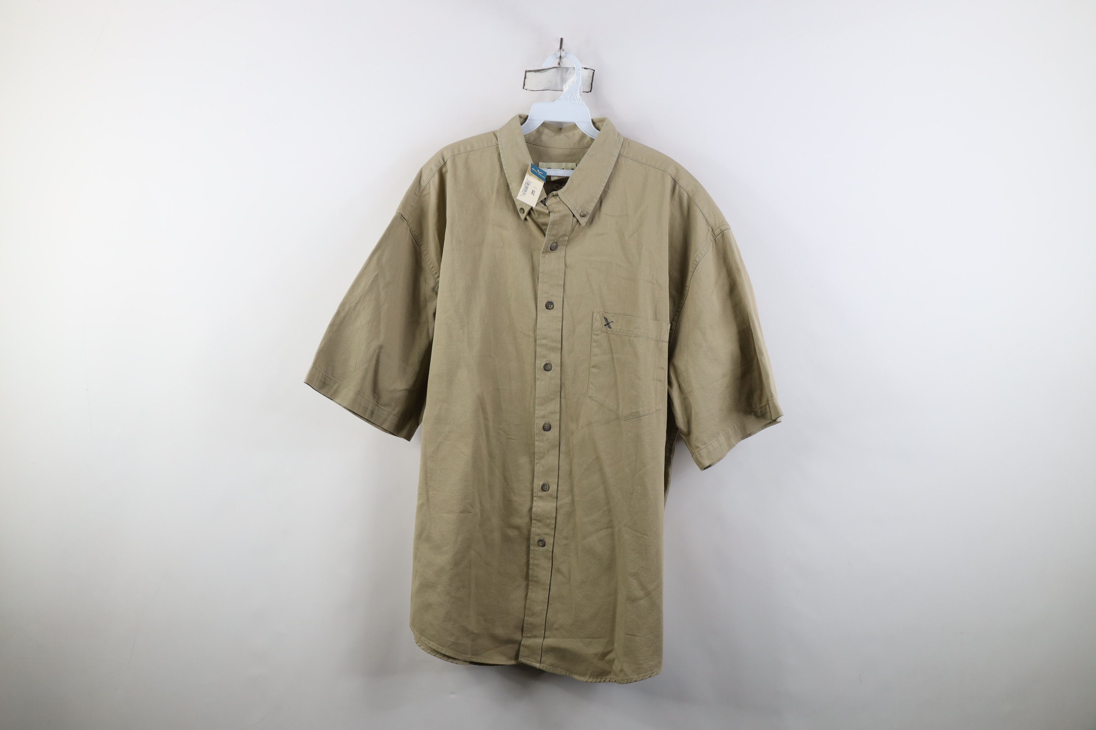 Eddie Bauer Deadstock Vintage 90s Eddie Bauer Short Sleeve Button Shirt Size US XL / EU 56 / 4 - 1 Thumbnail