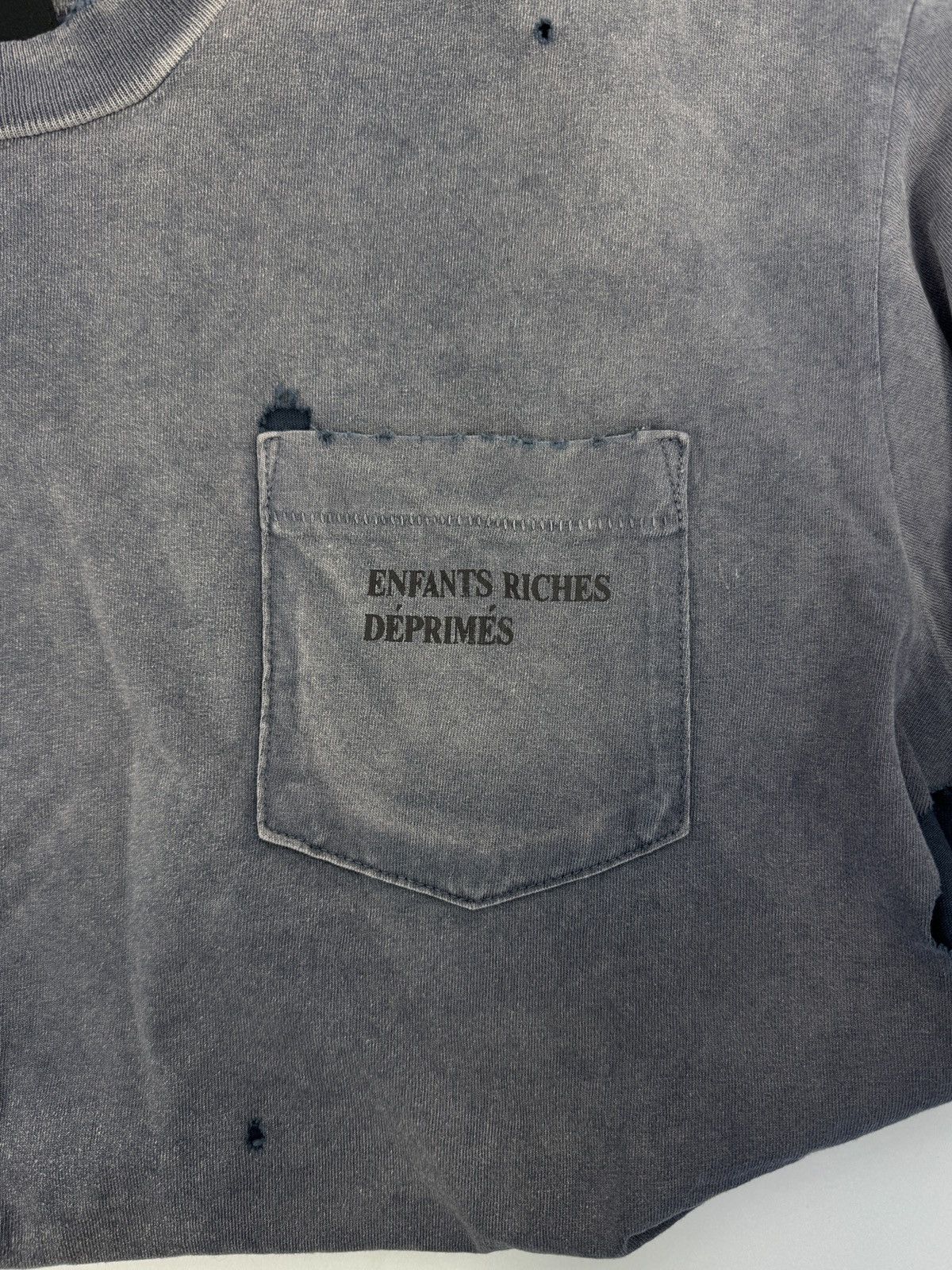 Enfants Riches Deprimes LOGO PRINT DISTRESSED T-SHIRT Size US M / EU 48-50 / 2 - 6 Thumbnail