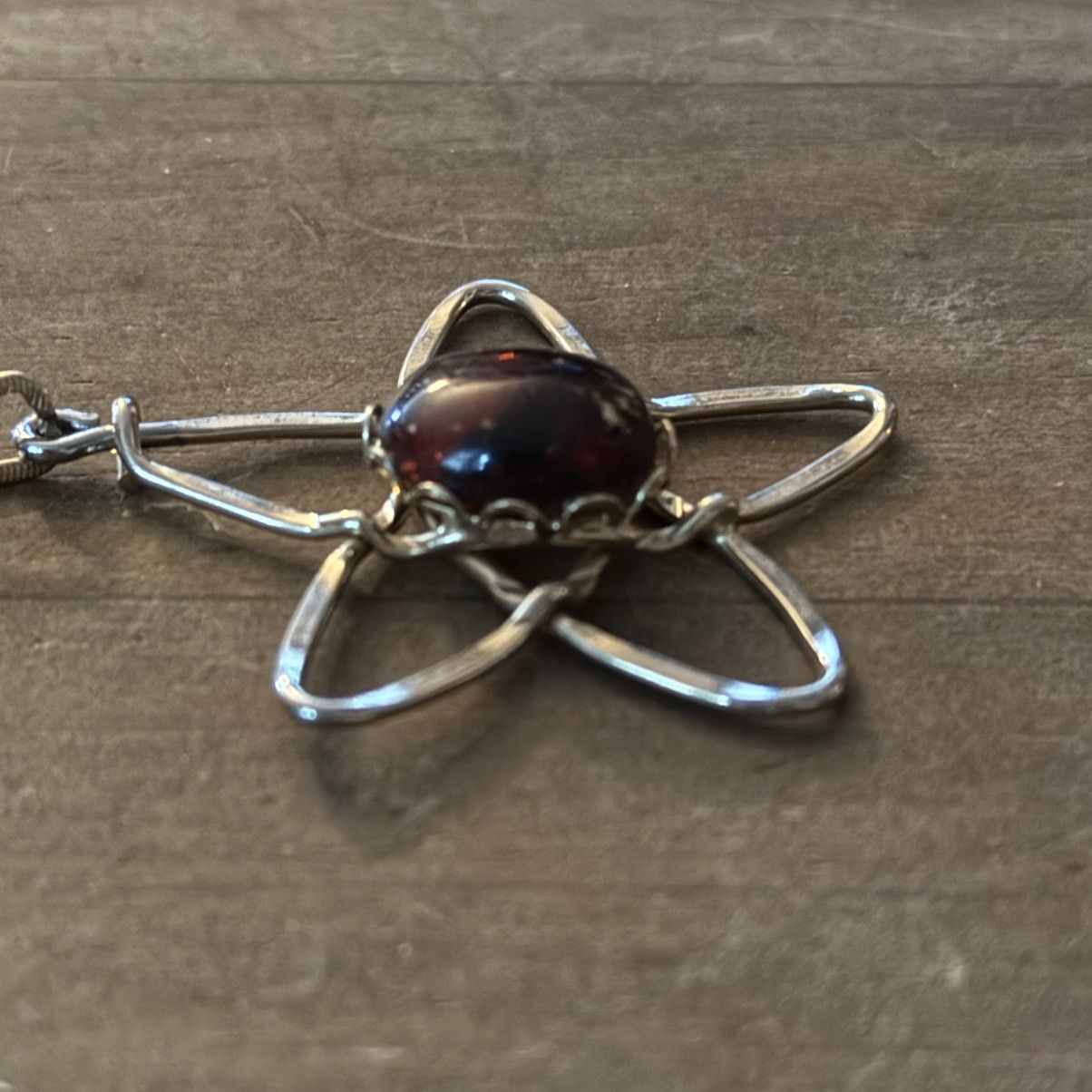 Other Gold tone open star gemstone pendant necklace Size ONE SIZE - 3 Thumbnail