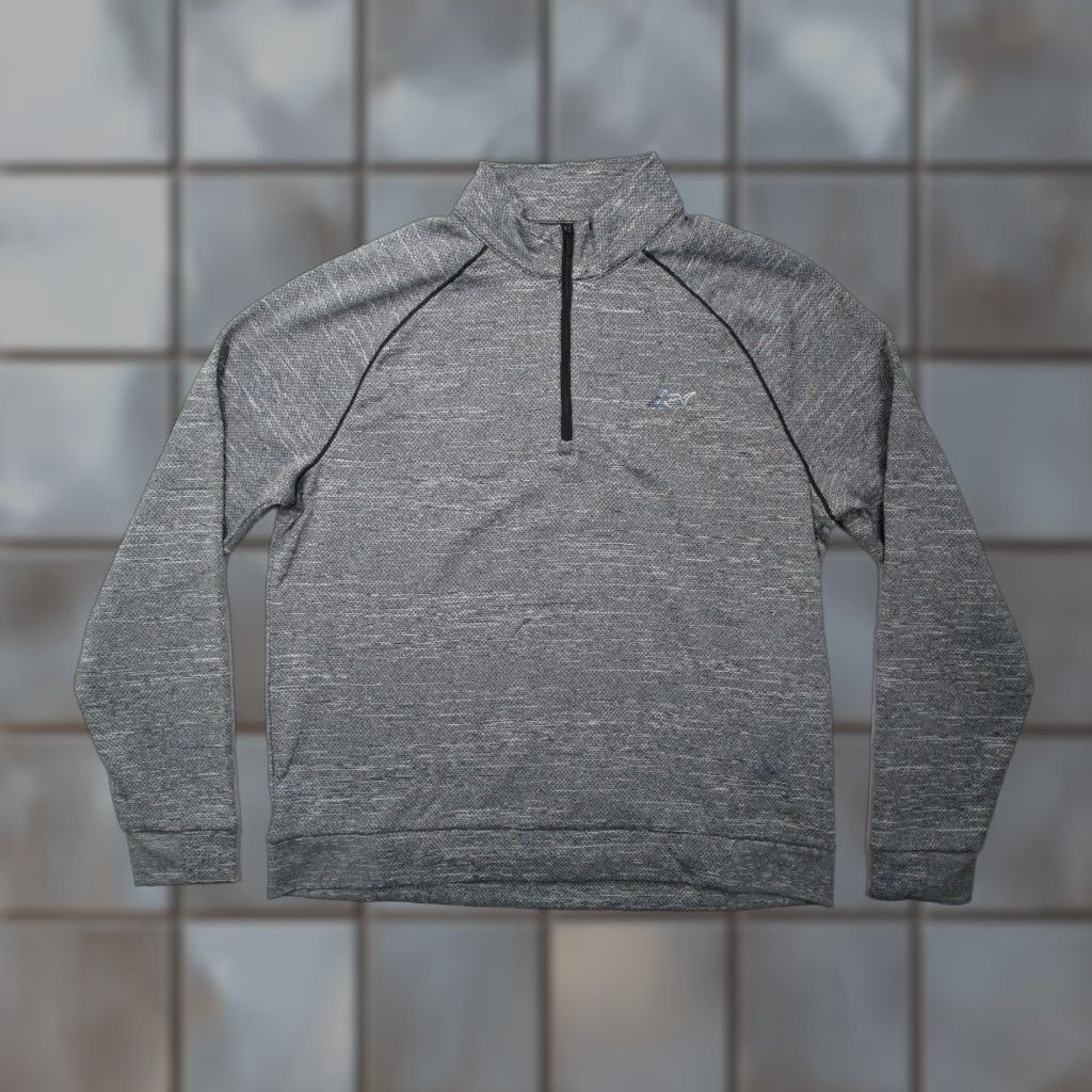 Vintage Greg Norman Mens Gray Pullover 1/4 Zip Performance Sweater Golfing Shirt/Hoodie? Size US L / EU 52-54 / 3 - 1 Thumbnail