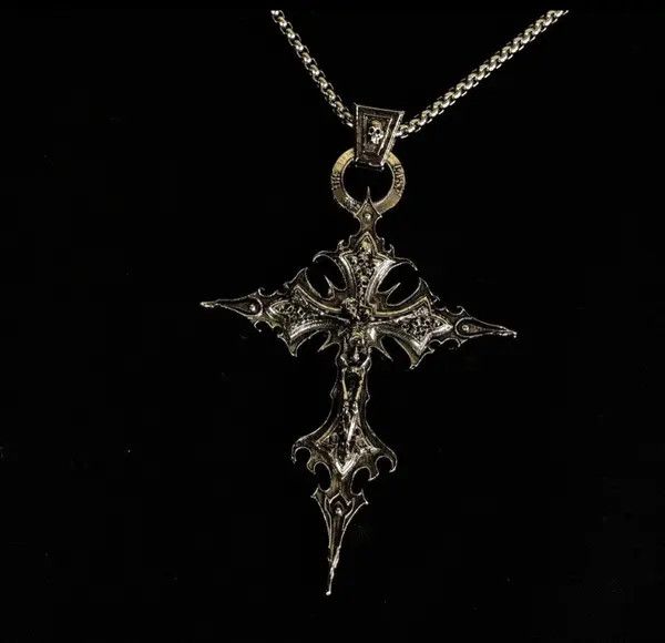 VIBE Star Cross Chain, Skeleton Cross, Abstract Star Ring Size ONE SIZE - 8 Thumbnail