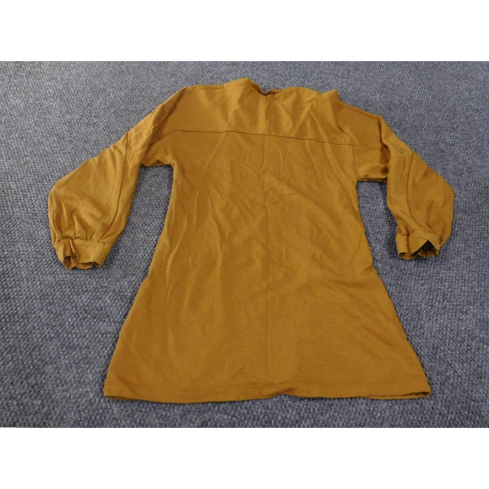 Zara Zara Women Dress Short Solid Brown Cotton Stretch A-Line Casual Size 28" / US 6 / IT 42 - 7 Thumbnail