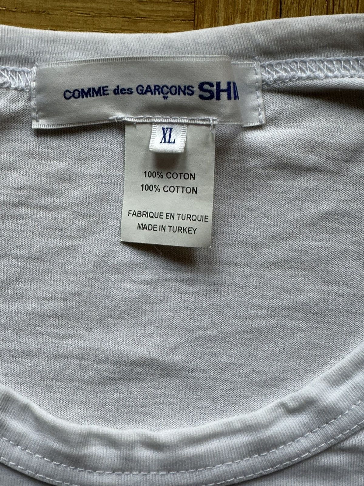 Comme des Garcons CDG White T-Shirt Size US XL / EU 56 / 4 - 2 Thumbnail