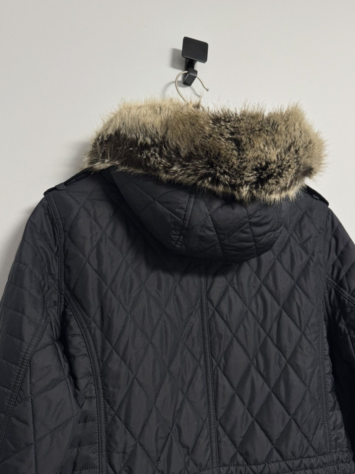 Barbour Barbour B.INTL Quilt Long Sleeve Jacket Hooded Fur Trim Wom Size L / US 10 / IT 46 - 19 Thumbnail